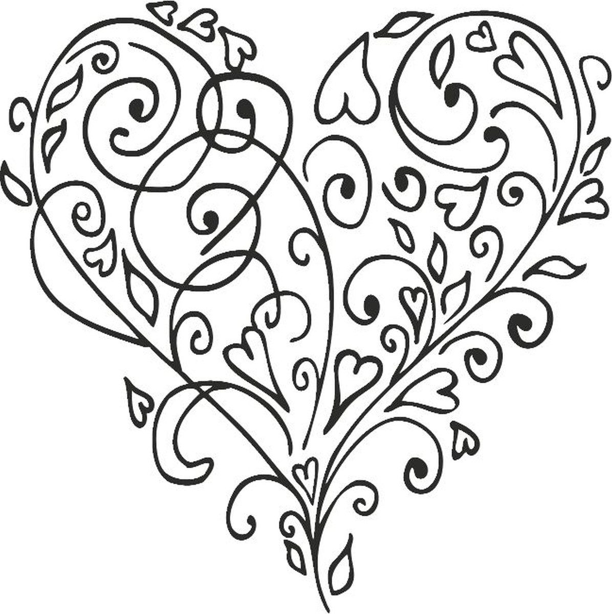 Heyda Stempel Motivstempel 'Gefühlvoll' 6x5,5cm