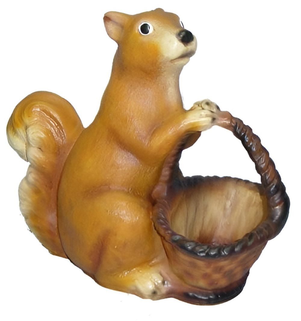 Dekofigur Blumenschale Korb Figur Statue Deko Skulptur Gartenaccessoire