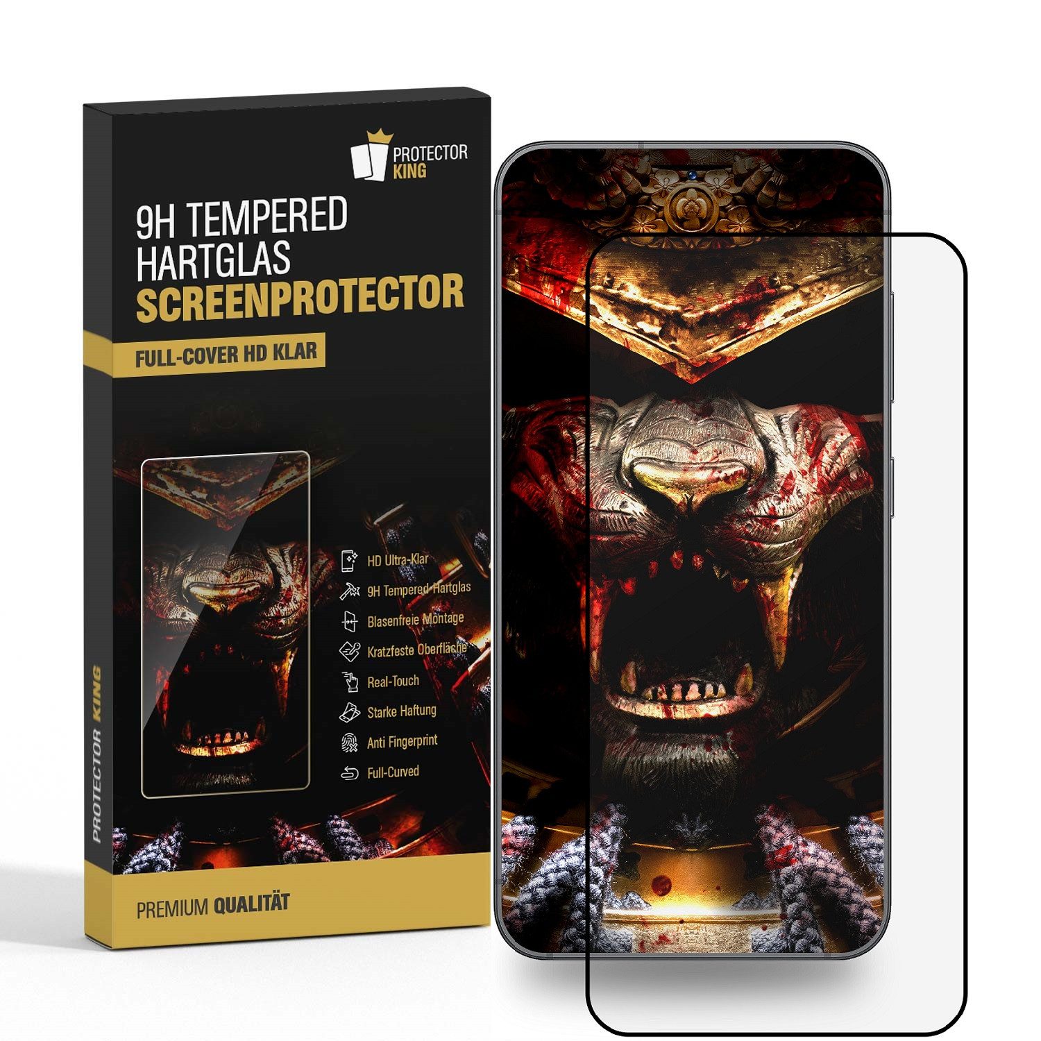 Schutzfolie 4x 9H Panzerglas für Google Pixel 9 Pro FULL-COVER HD KLAR echtes