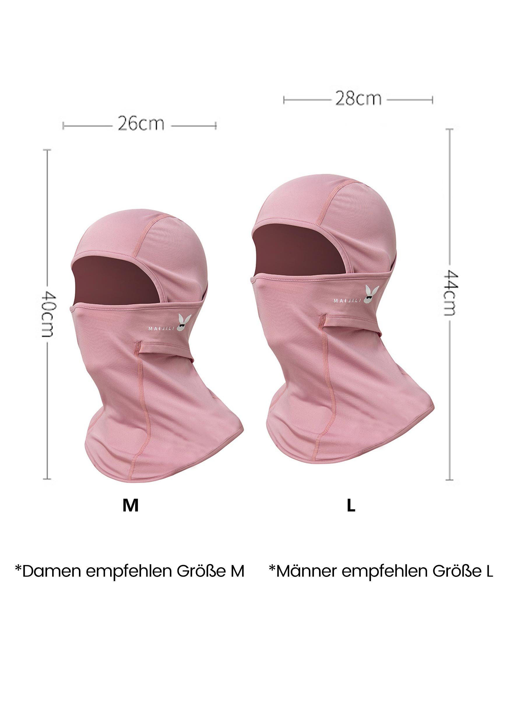 Schutz Widersteht Sturmhaube für UV-Strahlen Skimaske Rosa Umfassenden MAGICSHE