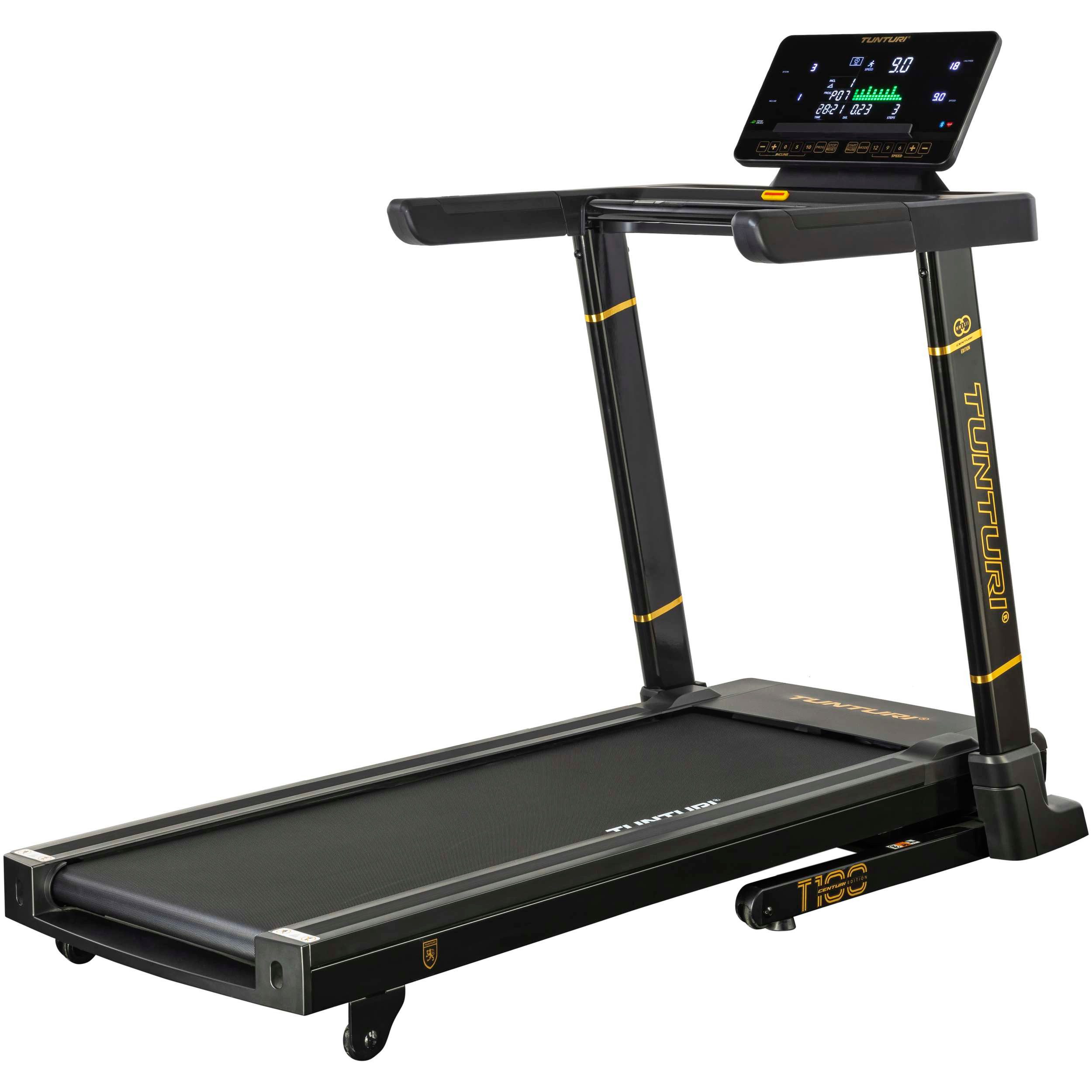 Tunturi Laufband Laufband klappbar - LED-Monitor - 44 Trainingsprogramme - 0,8-20,0km/h