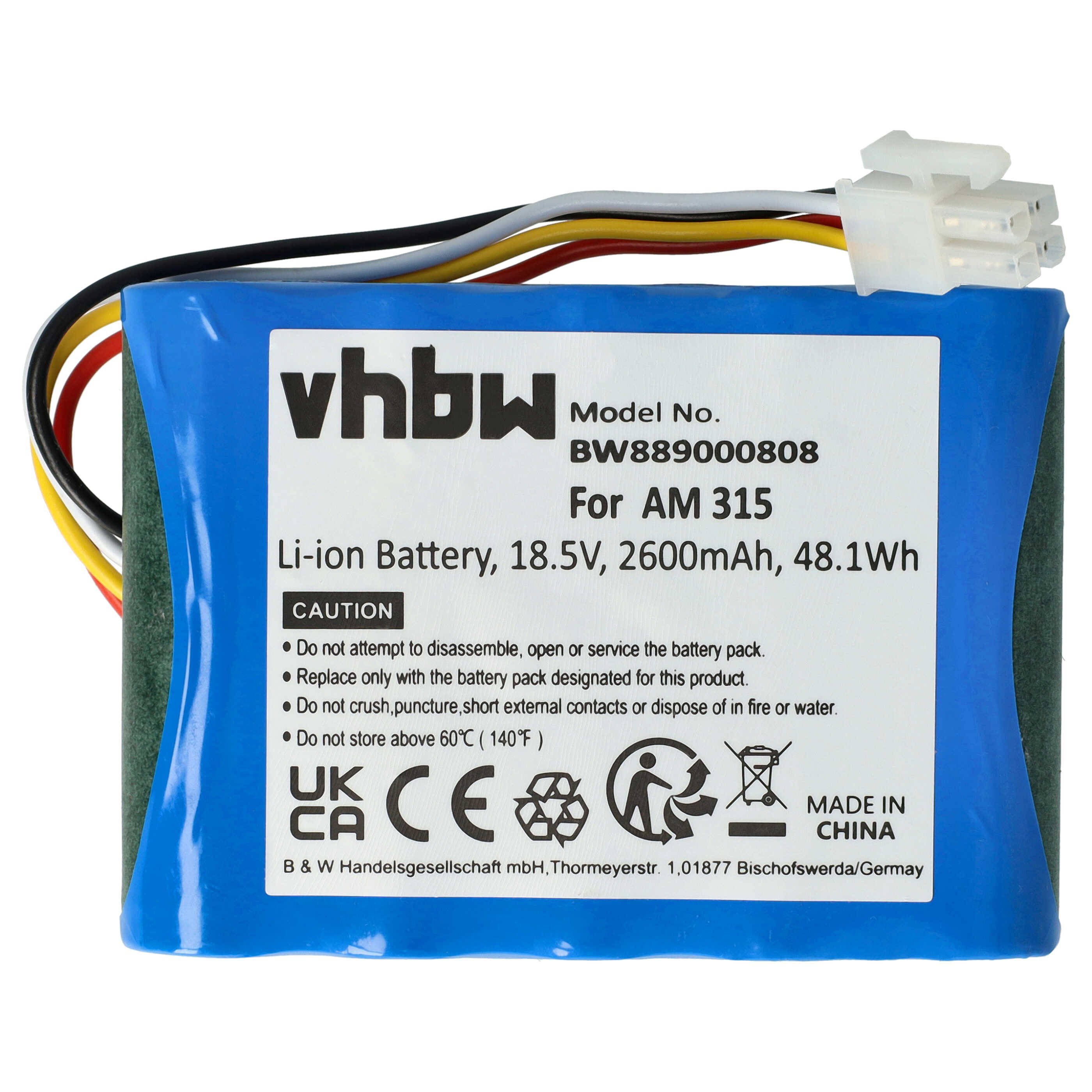 vhbw Ersatz für Husqvarna 584 85 28-01, 584 82 28-02, 584 85 28-02, 584 82 Akku Li-Ion 2600 mAh (18,5 V)