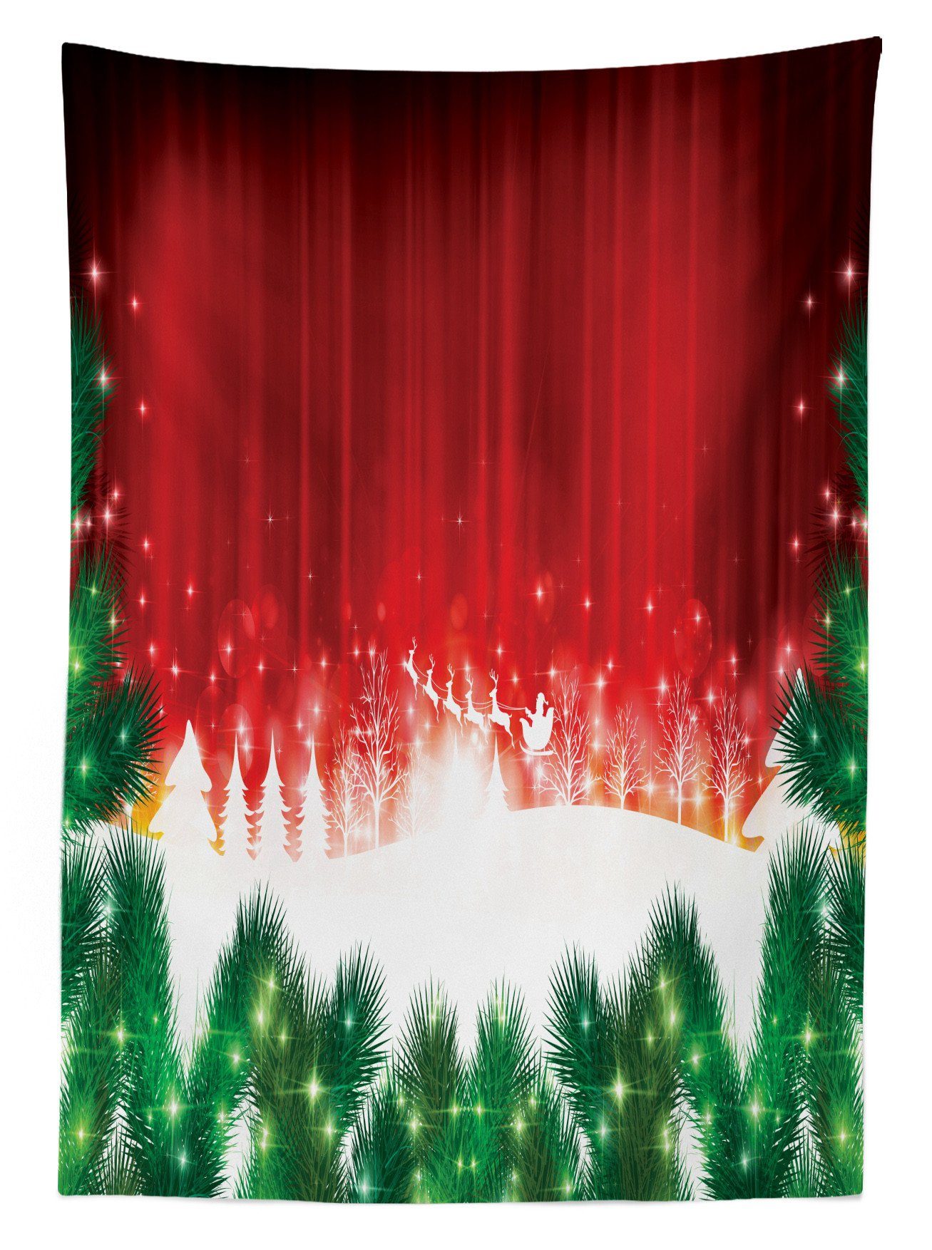 Klare Waschbar Farben, Xmas-Theme den Für Weihnachten Abakuhaus geeignet Bereich Tischdecke Außen Farbfest