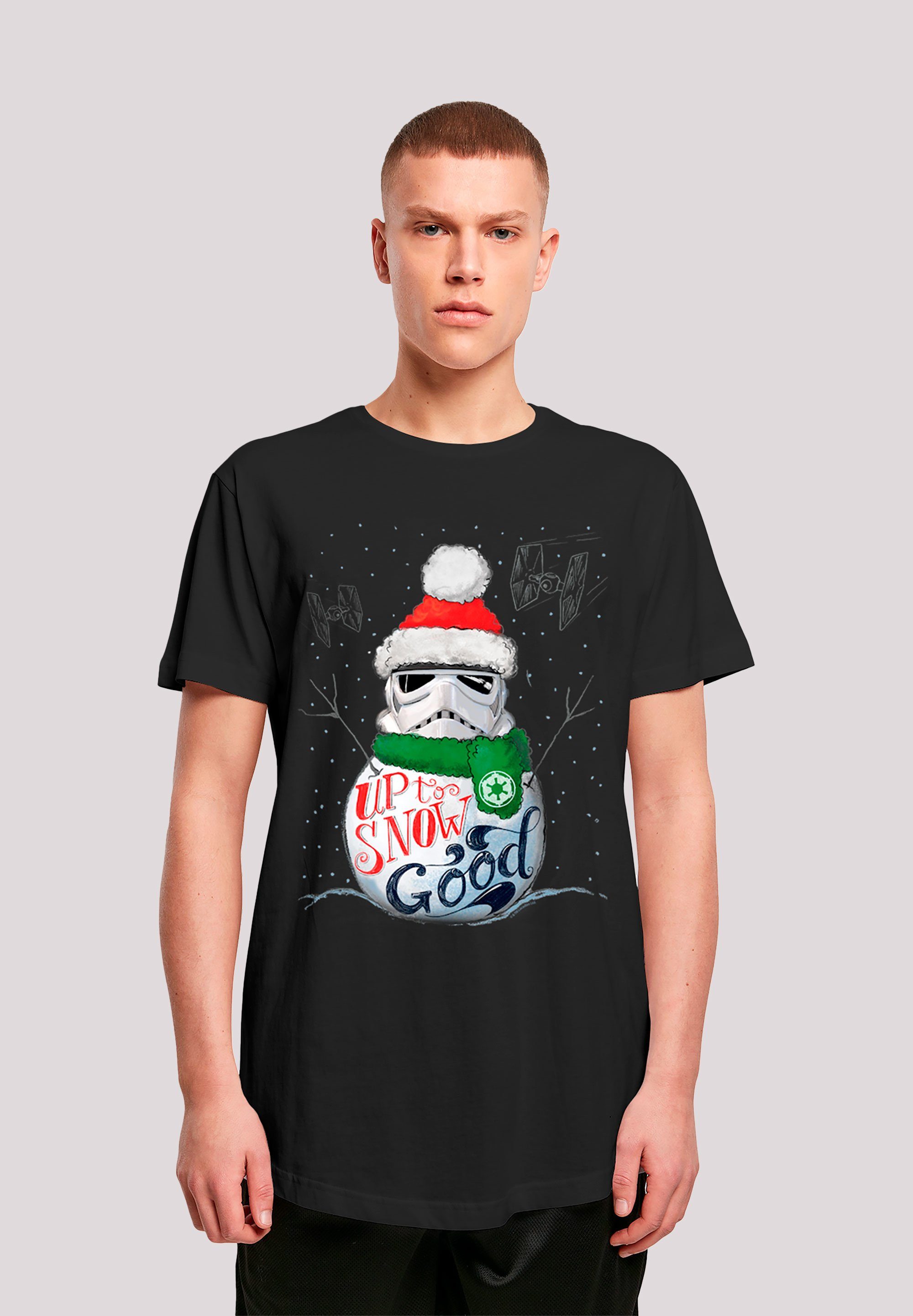 F4NT4STIC T-Shirt Star Wars Stromtrooper Up To Snow Good Krieg der Sterne Print schwarz
