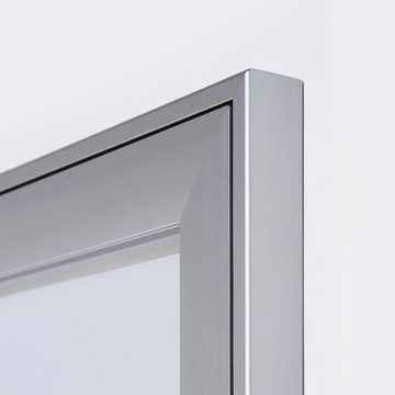 Showdown Displays Hängevitrine für Innen und Außen SCS - 8x DIN A4 - Aluminium - Silber (1-St)