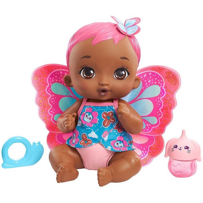 Mattel® Babypuppe My Garden Baby Schmetterlings-Baby Puppe (pinkes Haar)