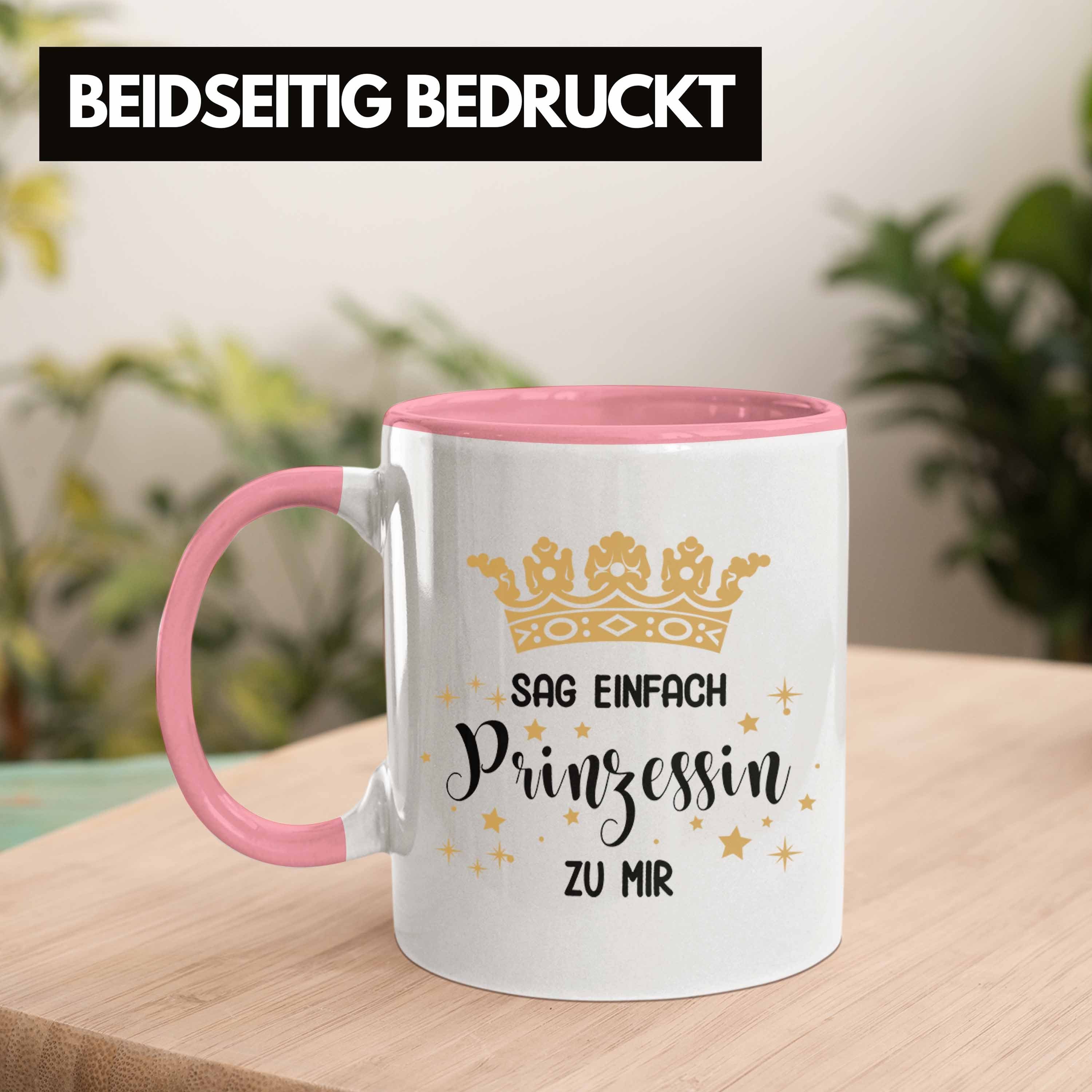 Spruch - Trendation Tochter Mädchen Trendation Lustig Prinzessin Geschenk Jugendliche Geburtstag Tasse Rosa Tasse Lustiger Geschenkiee