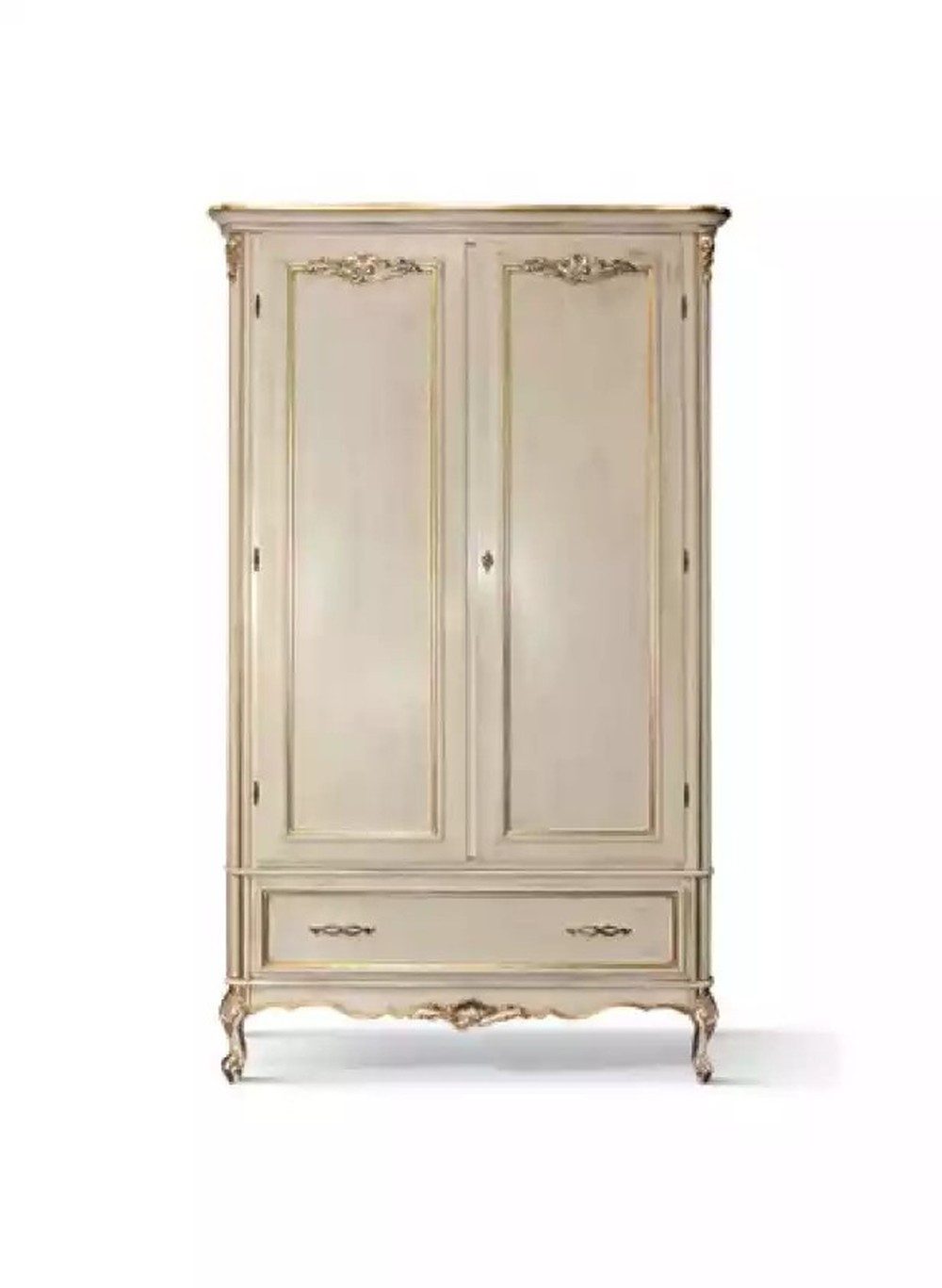 JVmoebel Kleiderschrank Luxuriöser Holzkleiderschrank in Beige mit eleganter Ästhetik (1-St., Kleideschrank) Made in Italy