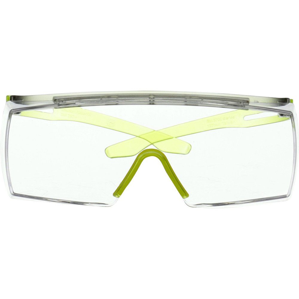 Antibeschlag-Schutz EN 3M Überbrille Arbeitsschutzbrille mit 3M SF3701SGAF-GRN DIN Lindgrün