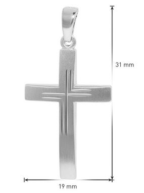 trendor Kette mit Anhänger mit Kreuz 925 Silber 50 cm