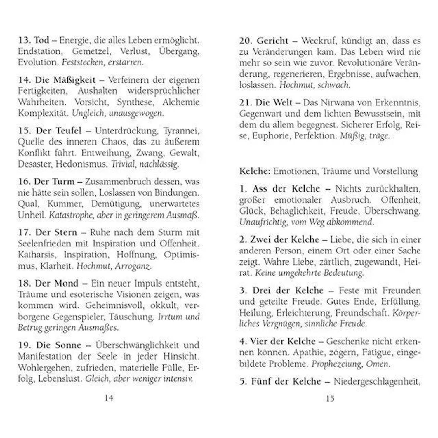 Spiel Vintage Tarot 1909