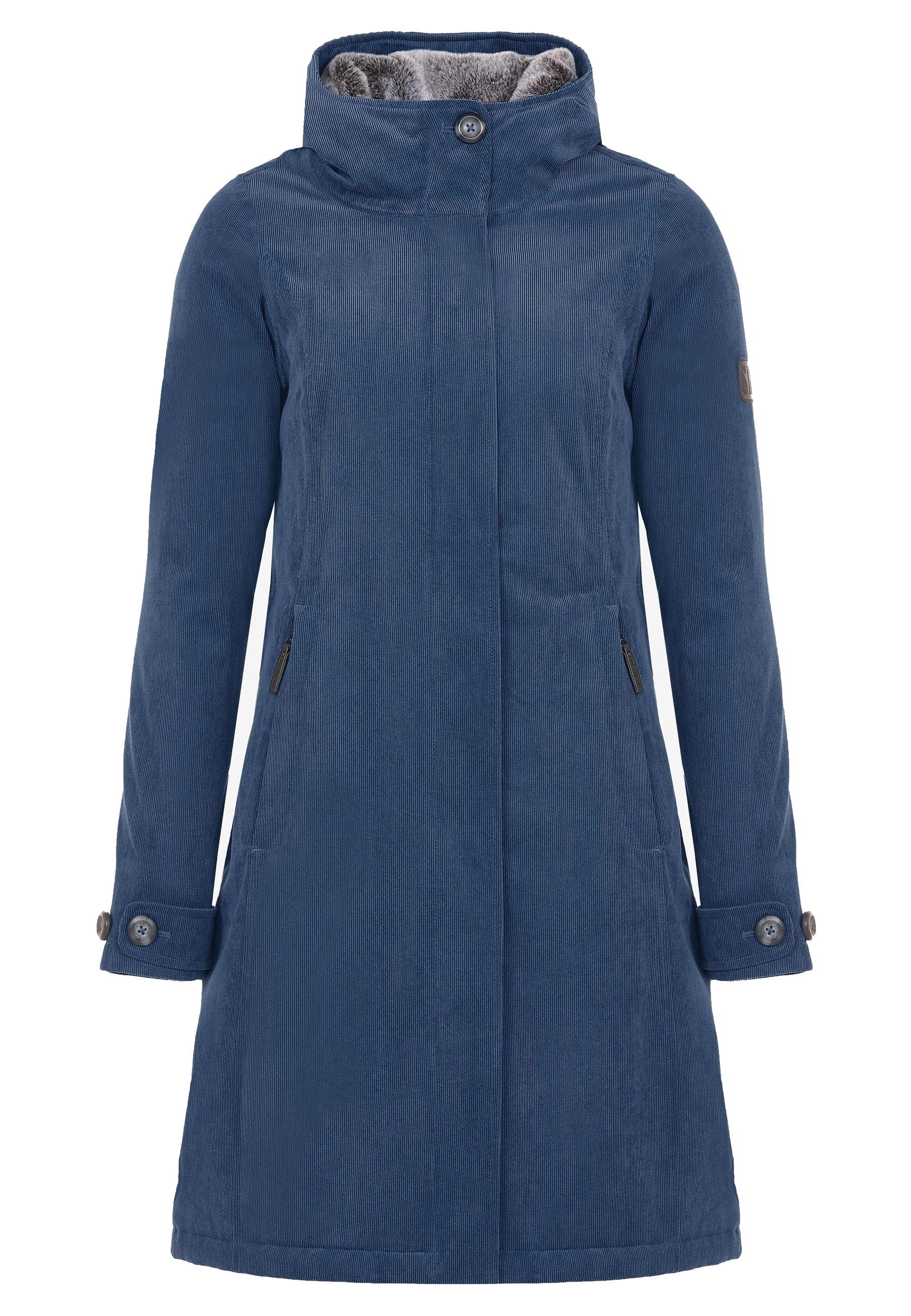 Elkline Winterjacke Glasgow Cord taillierte Passform warm wasserdicht