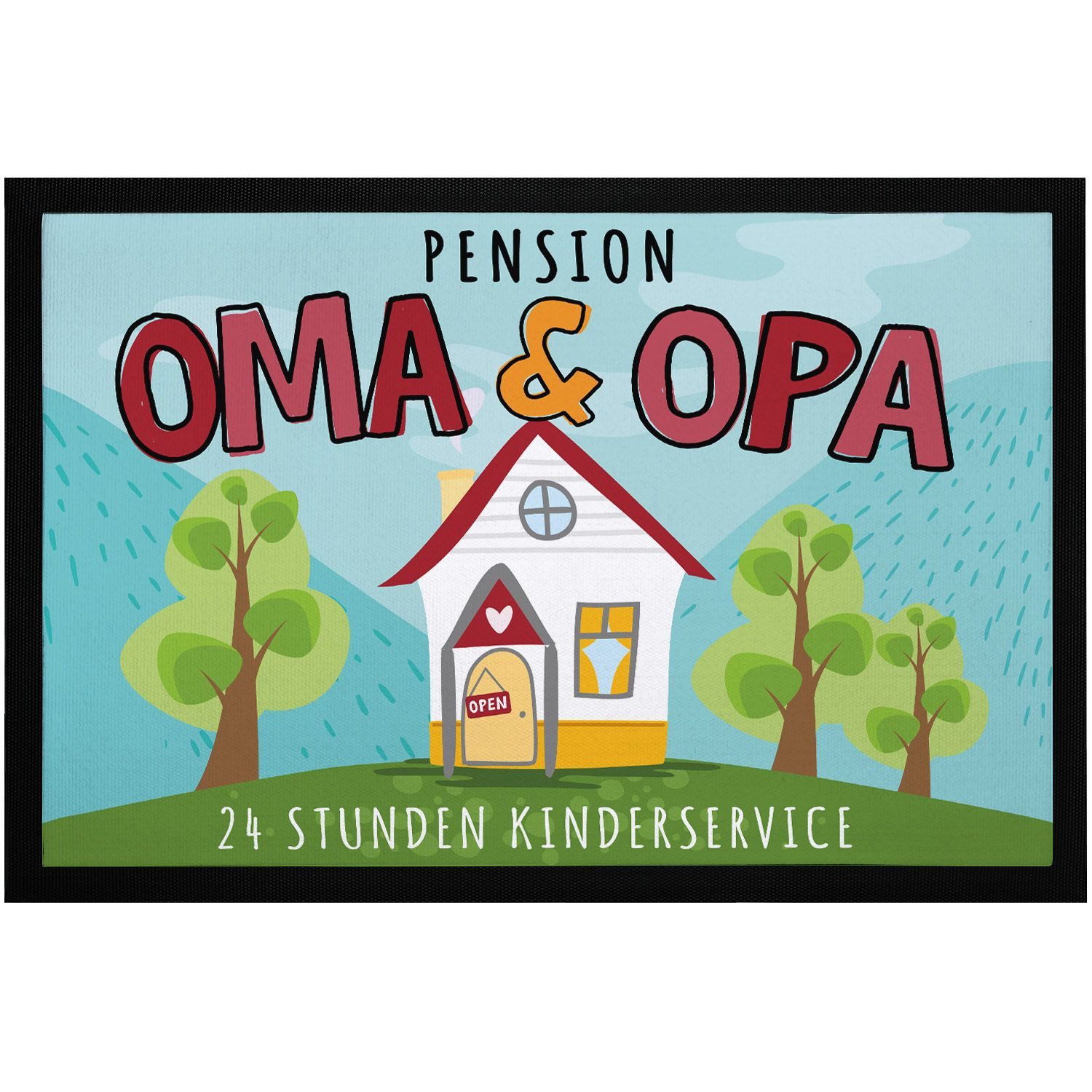 SpecialMe Fußmatte Fußmatte Geschenk Pension Oma und Opa Großeltern Geschenkidee, rechteckig