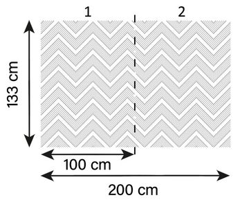 A.S. Création Fototapete A.S. Création XXL 5 Fototapete, Zickzackmuster, 4m x 2,67m