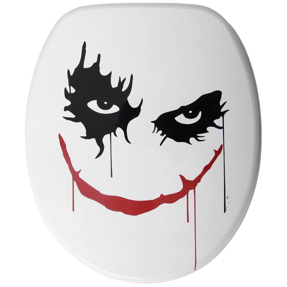 Sanilo WC-Sitz Joker mit Absenkautomatik, Toilettendeckel direkt vom Hersteller, hochwertig & moderner Klodeckel mit Motiv, universell, leichte Montage