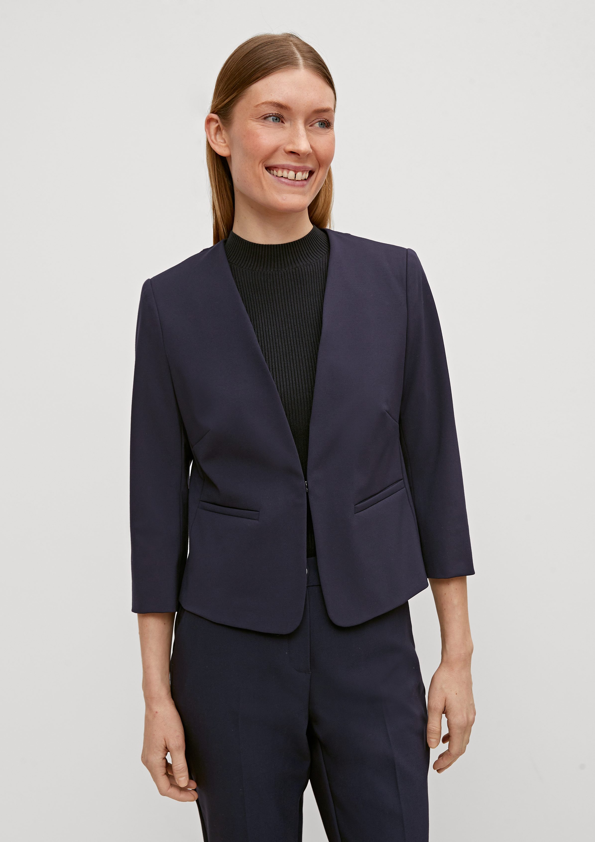 Comma Jackenblazer Blazer mit kurzem Schnitt