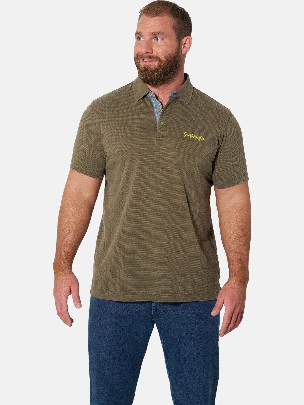 Jan Vanderstorm Poloshirt SEEVE +Fit Kollektion, Kentkragen