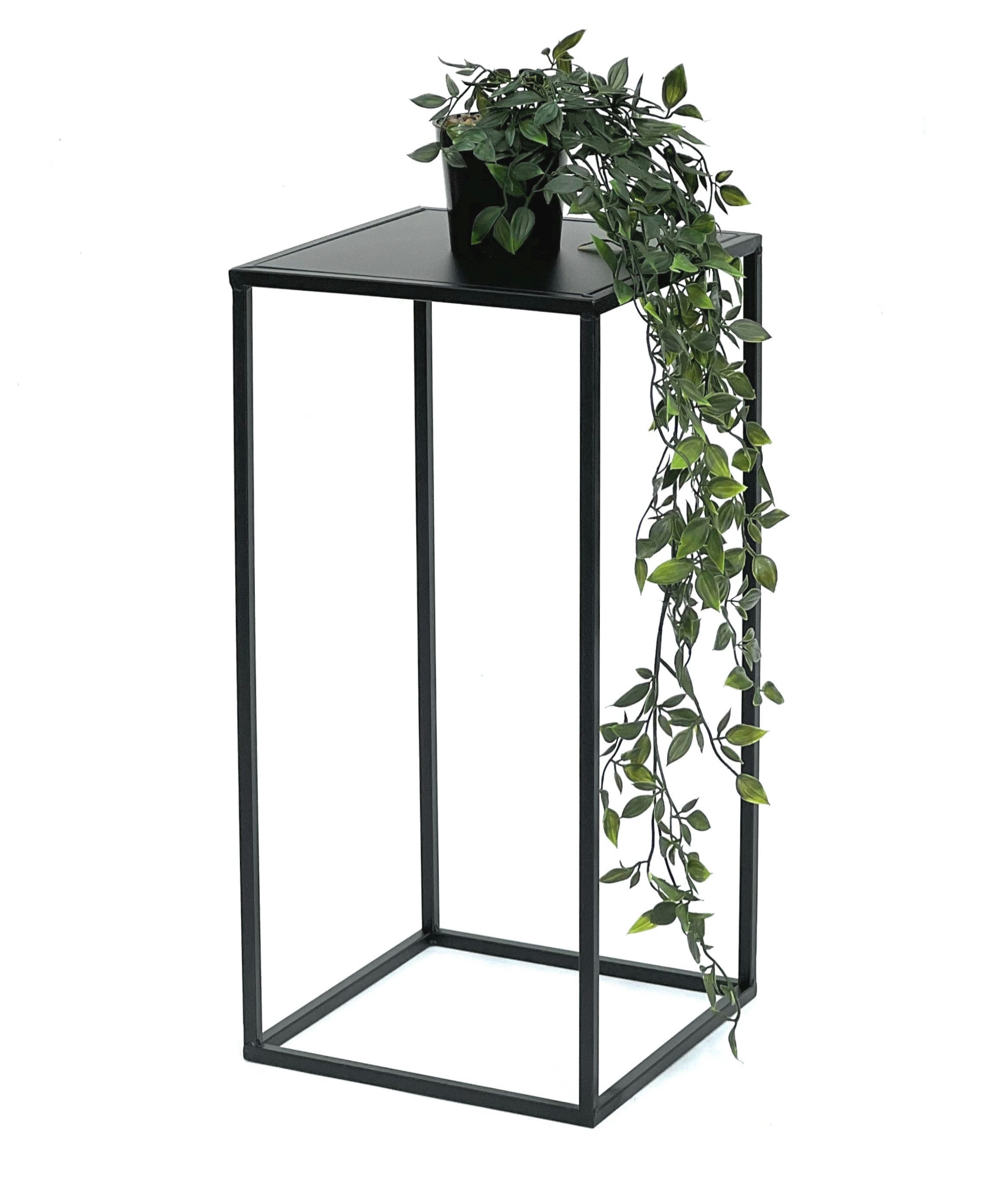 DanDiBo Blumenhocker Metall Schwarz Eckig 60-50 cm Blumenhocker günstig online kaufen