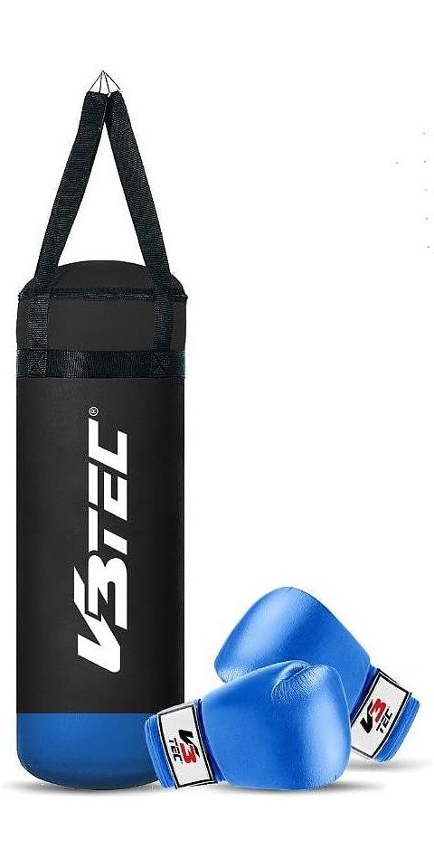 V3Tec Boxsack NOS TEENS Box Set,schwarz-blau chrom (set, 2-tlg., Teens Box-Set)