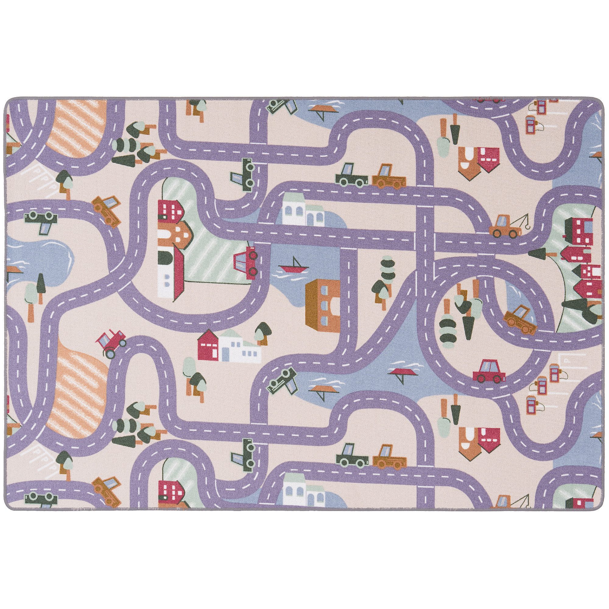 Snapstyle Kinderteppich Straßenteppich Beidseitig Straßenlandschaften, Rech günstig online kaufen
