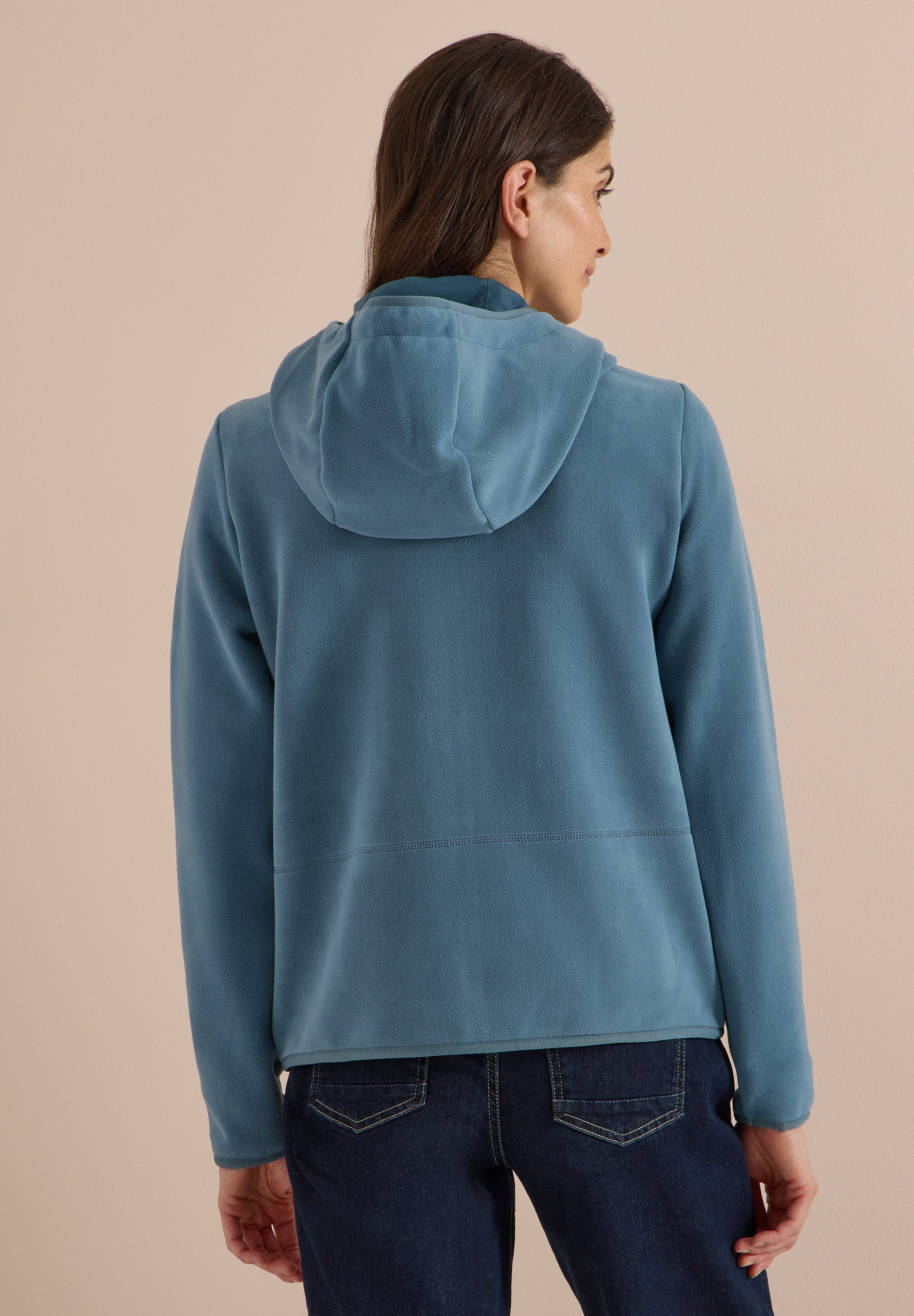 CECIL Fleecejacke in Unifarbe
