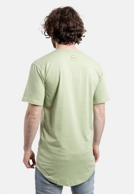 Blackskies T-Shirt Round Longline T-Shirt Sage Green X-Large