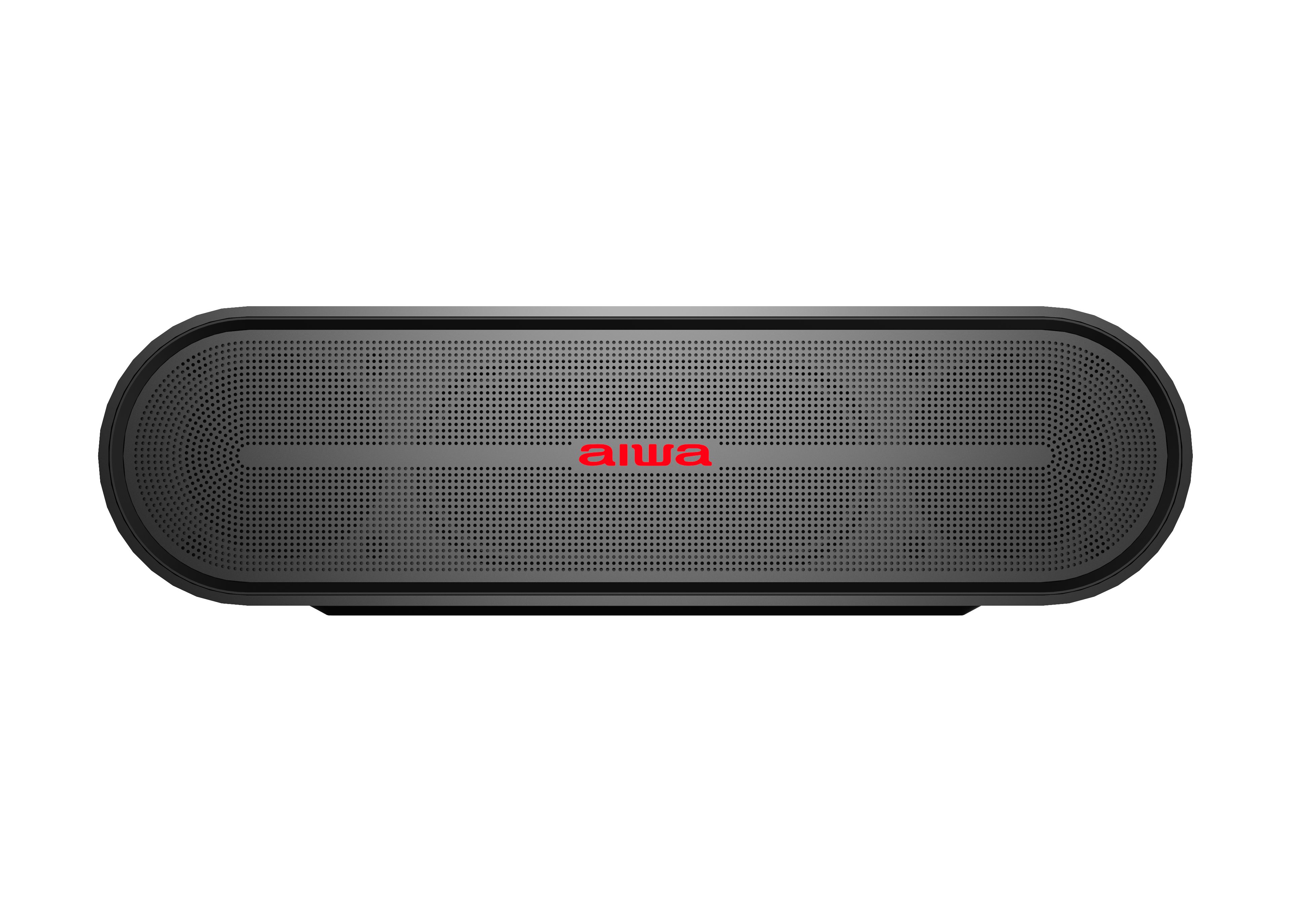 Aiwa SB-X350J Bluetooth-Lautsprecher (A2DP Bluetooth, aptX Bluetooth, AVRCP  Bluetooth, 20.00 W, Passiver Bassstrahler, aktiver Auditrieber, 2x 10 Watt)