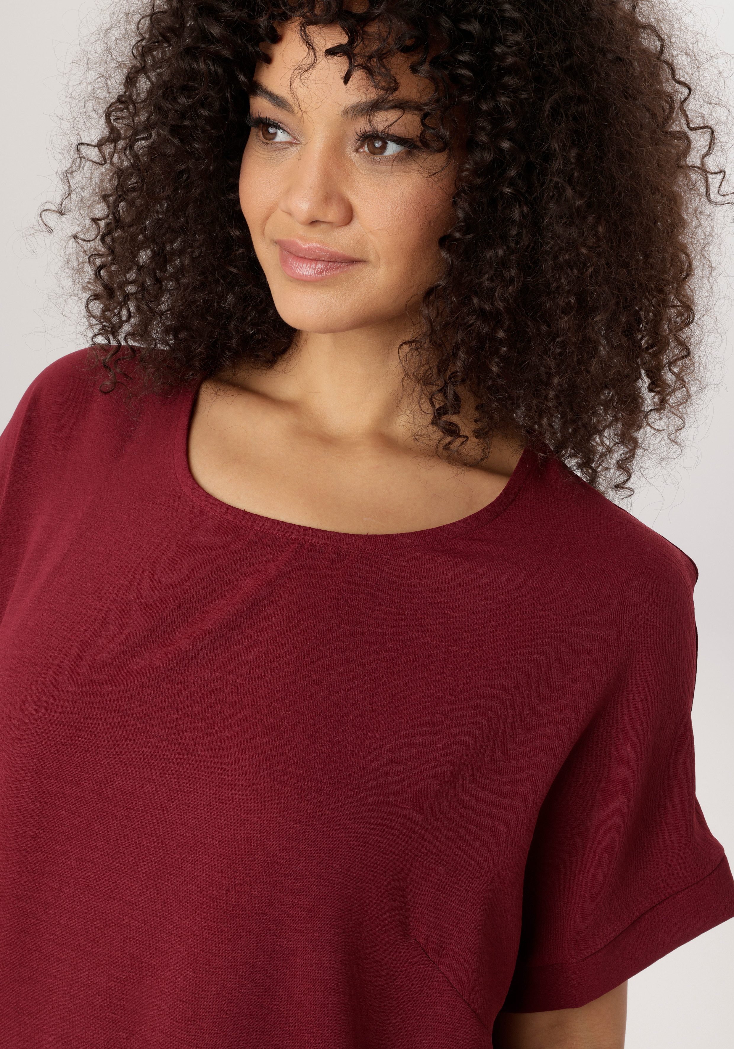 Aniston PLUS Schlupfbluse in weicher Pique-Qualität - NEUE KOLLEKTION