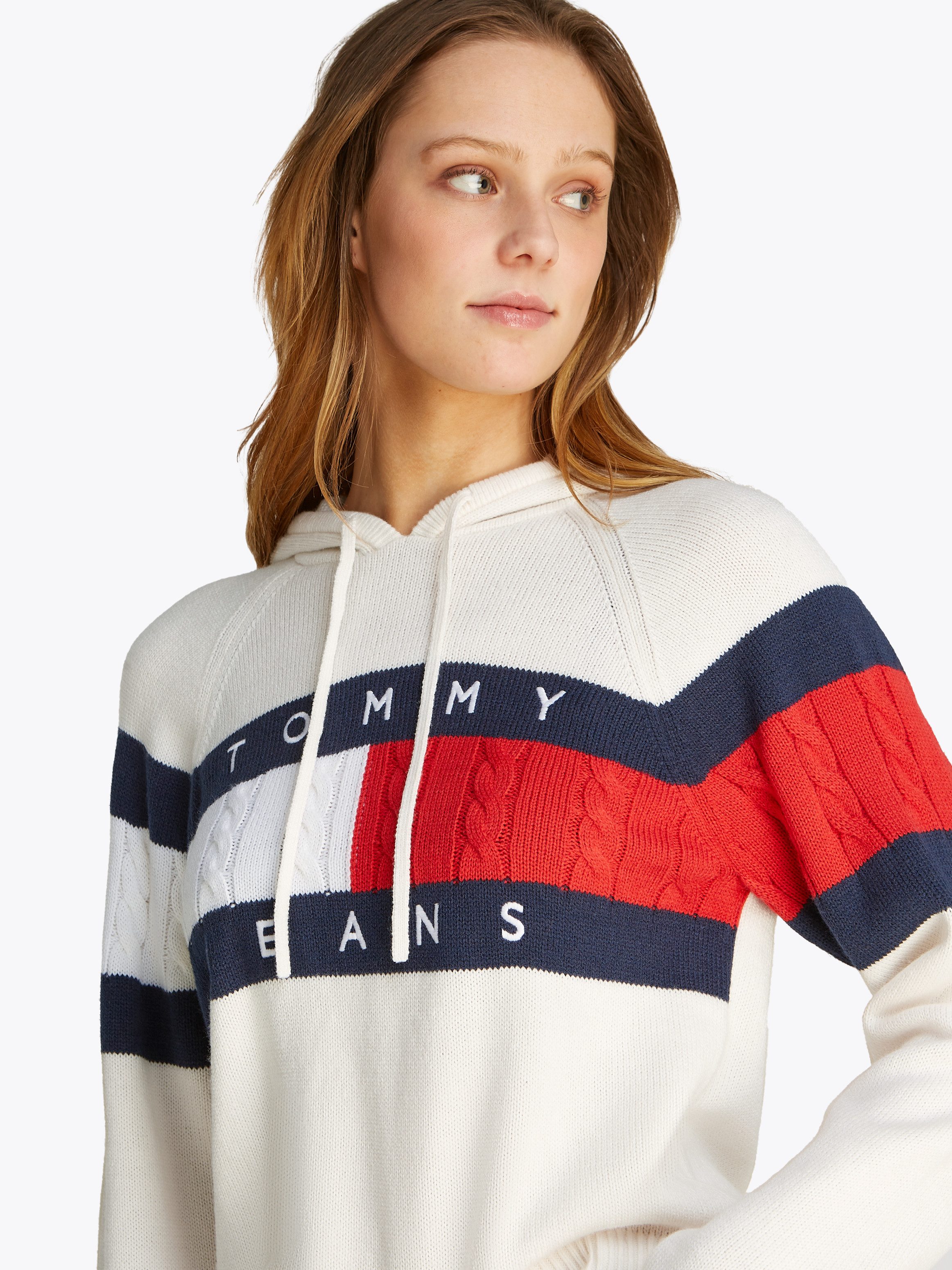 Tommy Jeans Kapuzenpullover TJW CENTER FLAG günstig online kaufen
