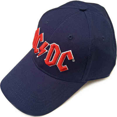 AC/DC Baseball Cap Navy Blau Logo Rot