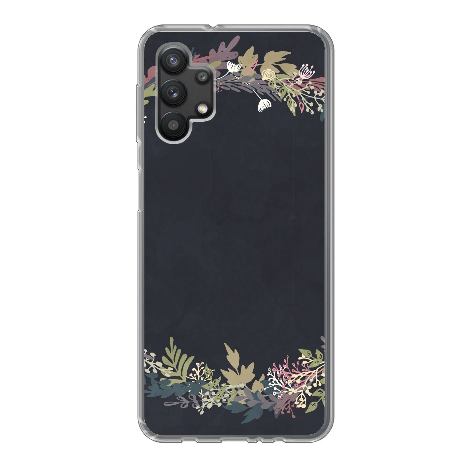 MuchoWow Handyhülle für Samsung Galaxy A32 5G Girlande - Pastell - Sommer, Smartphone-Bumper, Print, Handy Schutzhülle Dünn