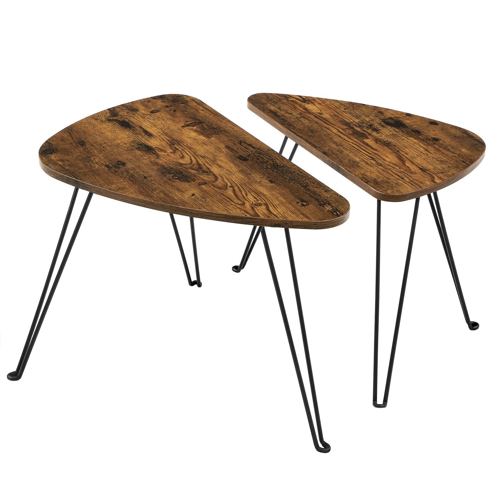 VASAGLE Beistelltisch, 2er Set Couchtische, Satztische, günstig online kaufen