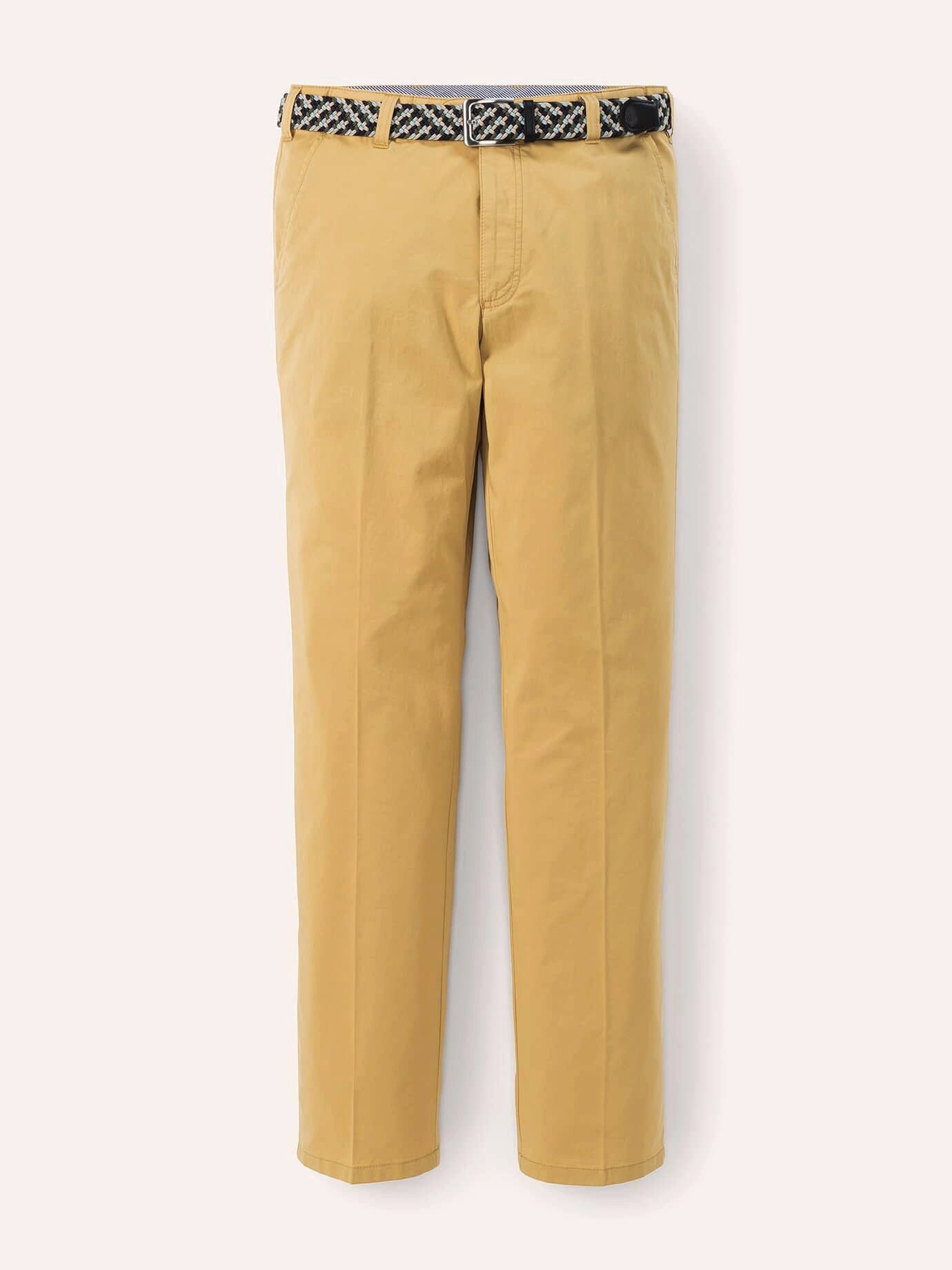 Walbusch Chinohose Herren Extraglatt-Stretchbund-Chino Regular Fit bügelfrei, bügelfrei, Kurzgröße – Bild 2 von 5