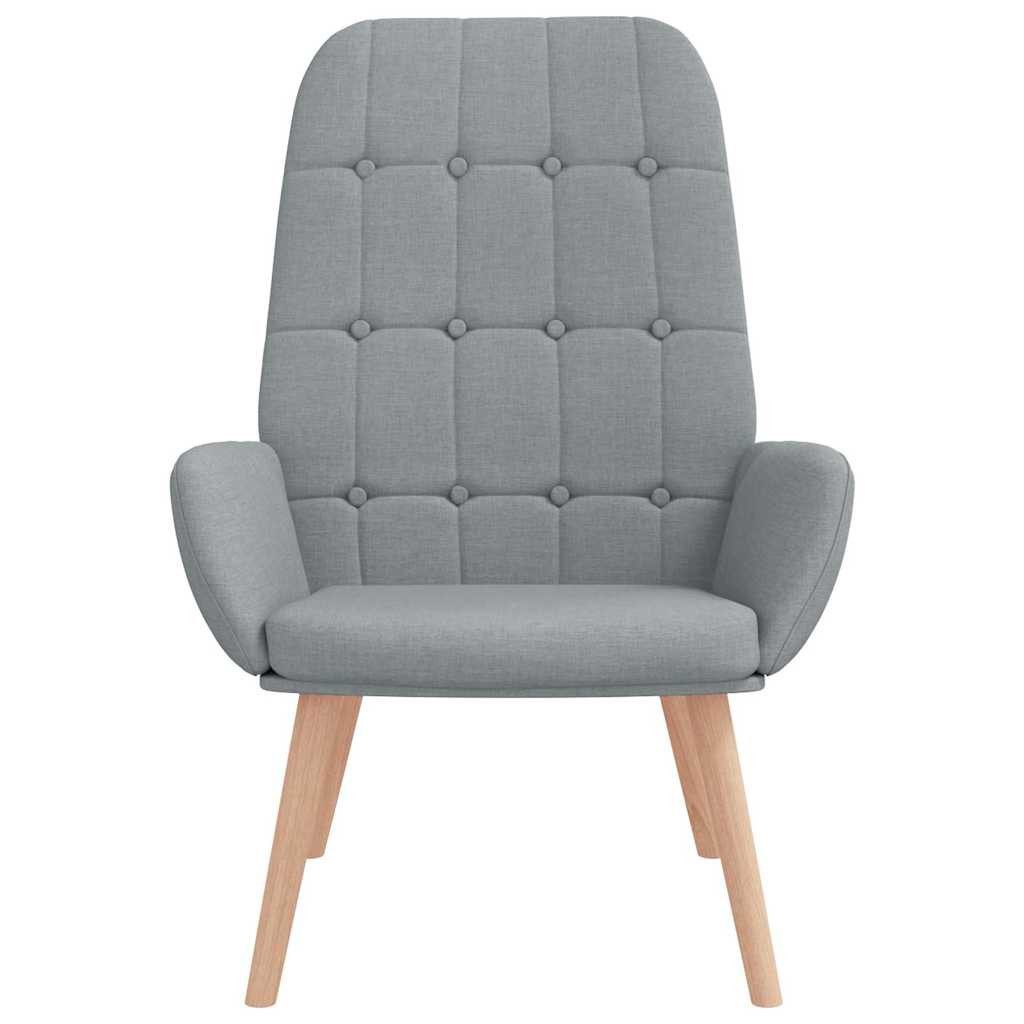 vidaXL Sessel Relaxsessel Hellgrau Stoff (1-St) günstig online kaufen