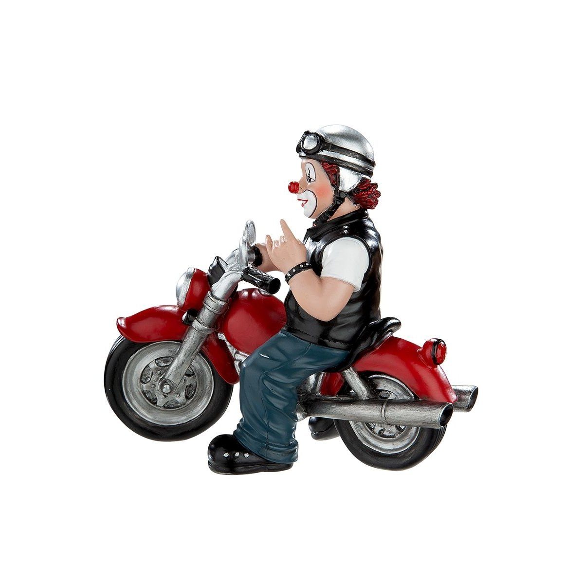 GILDE Dekofigur - Sammelfigur Gildeclowns Clown Biker - Heavy Indoor