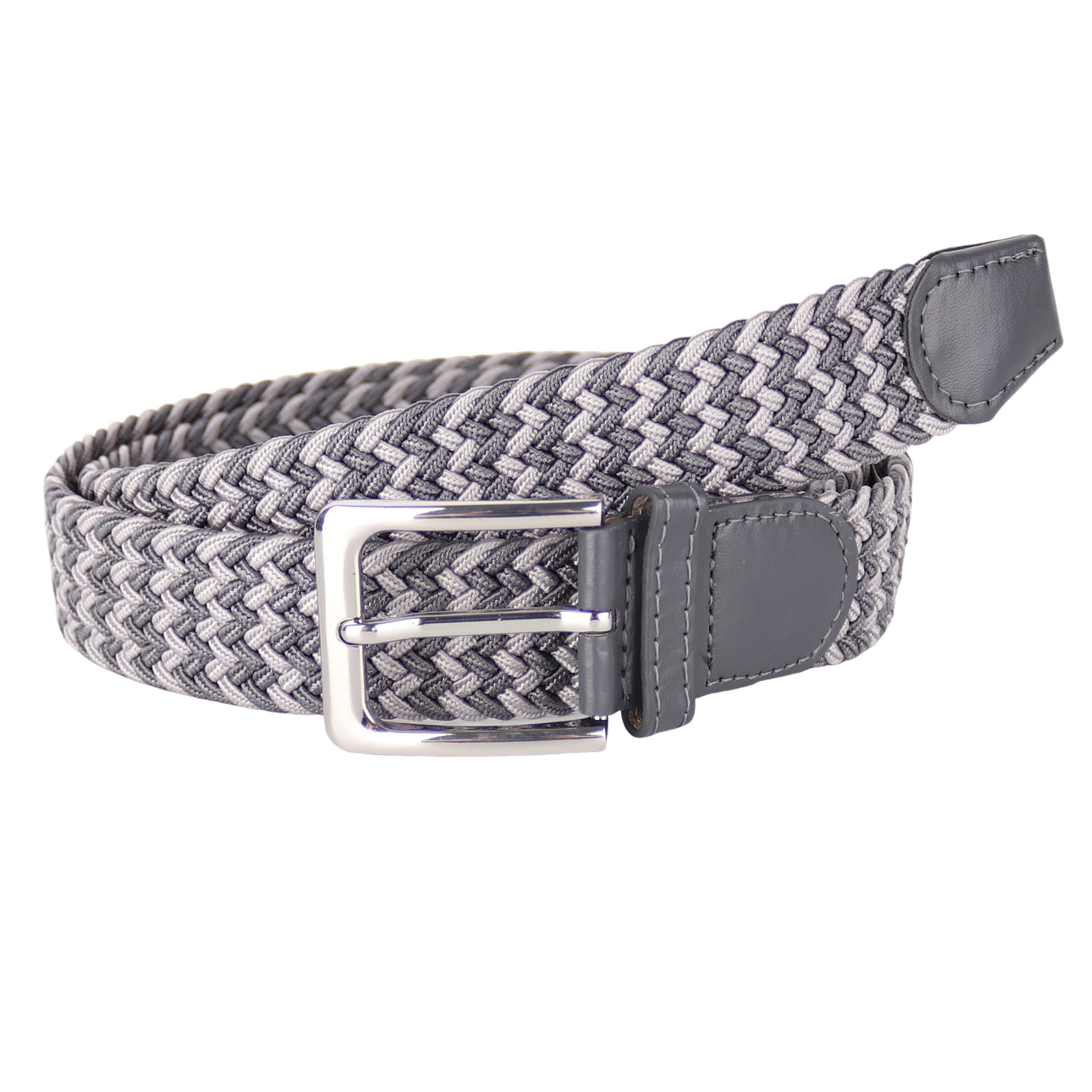 MIRROSI Flechtgürtel Elastischer Stoffgürtel Flechtgürtel für Damen und Herren (3,5CM Breit, Atemungsaktiv, Super Weich) Geflochtener Stretchgürtel Dehnbarer Gürtel UNISEX