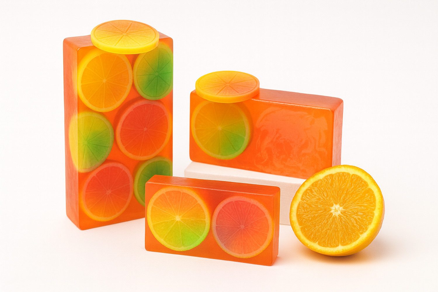 Nesbel - Spüren Sie die Reinheit? Handseife Orange, Glycerin Hand-und Dusch Seife mit Ziegenmilch 100g