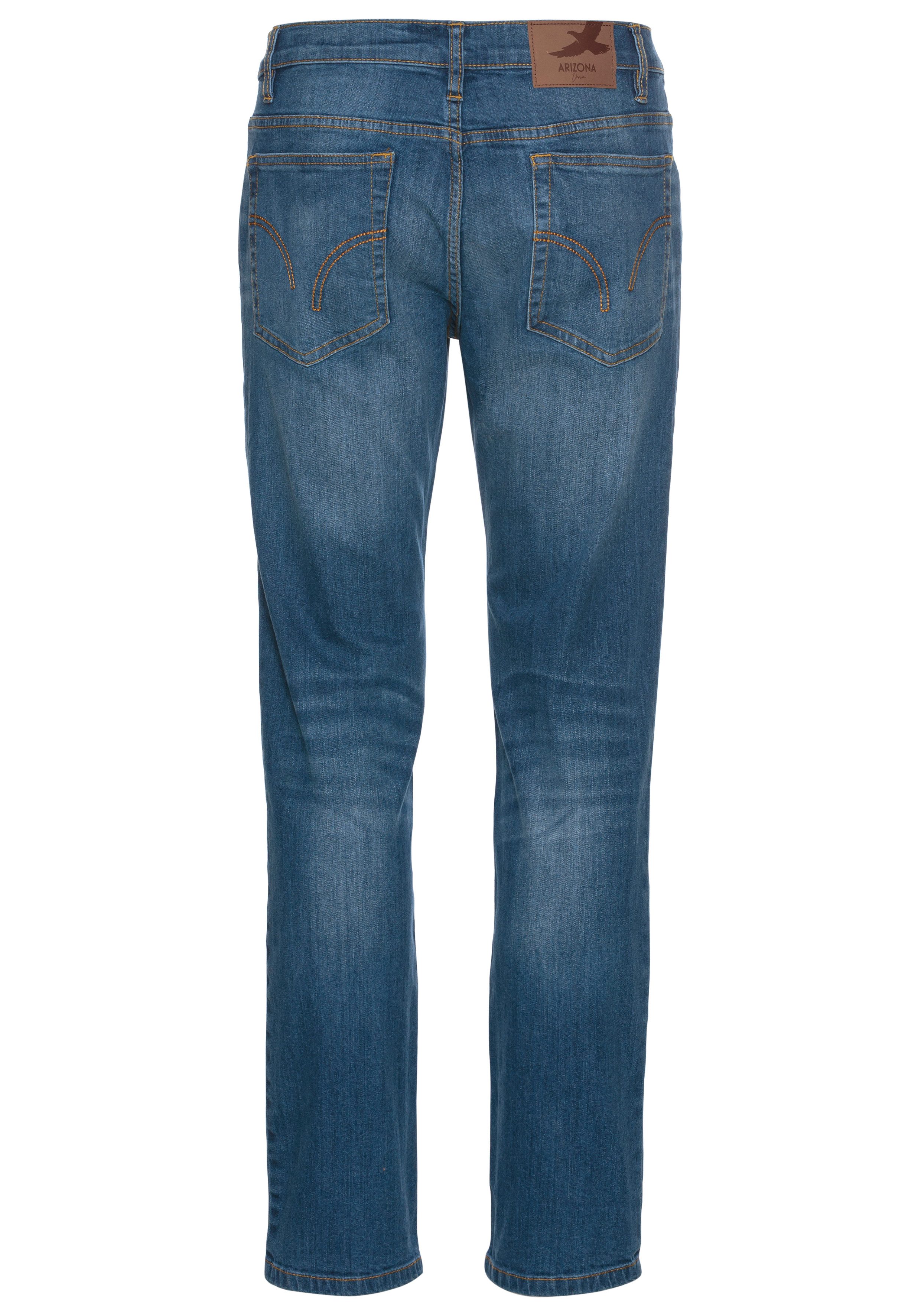 Arizona Stretch-Jeans gerade geschnittenes Bein, niedrige Leibhöhe