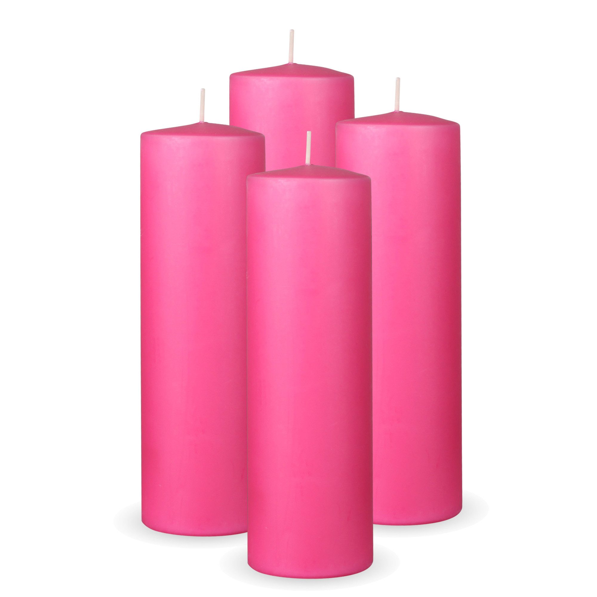 HS Candle Stumpenkerze Säulenkerze Ø7cm (4-tlg), Wachskerzen - unparfümiert günstig online kaufen