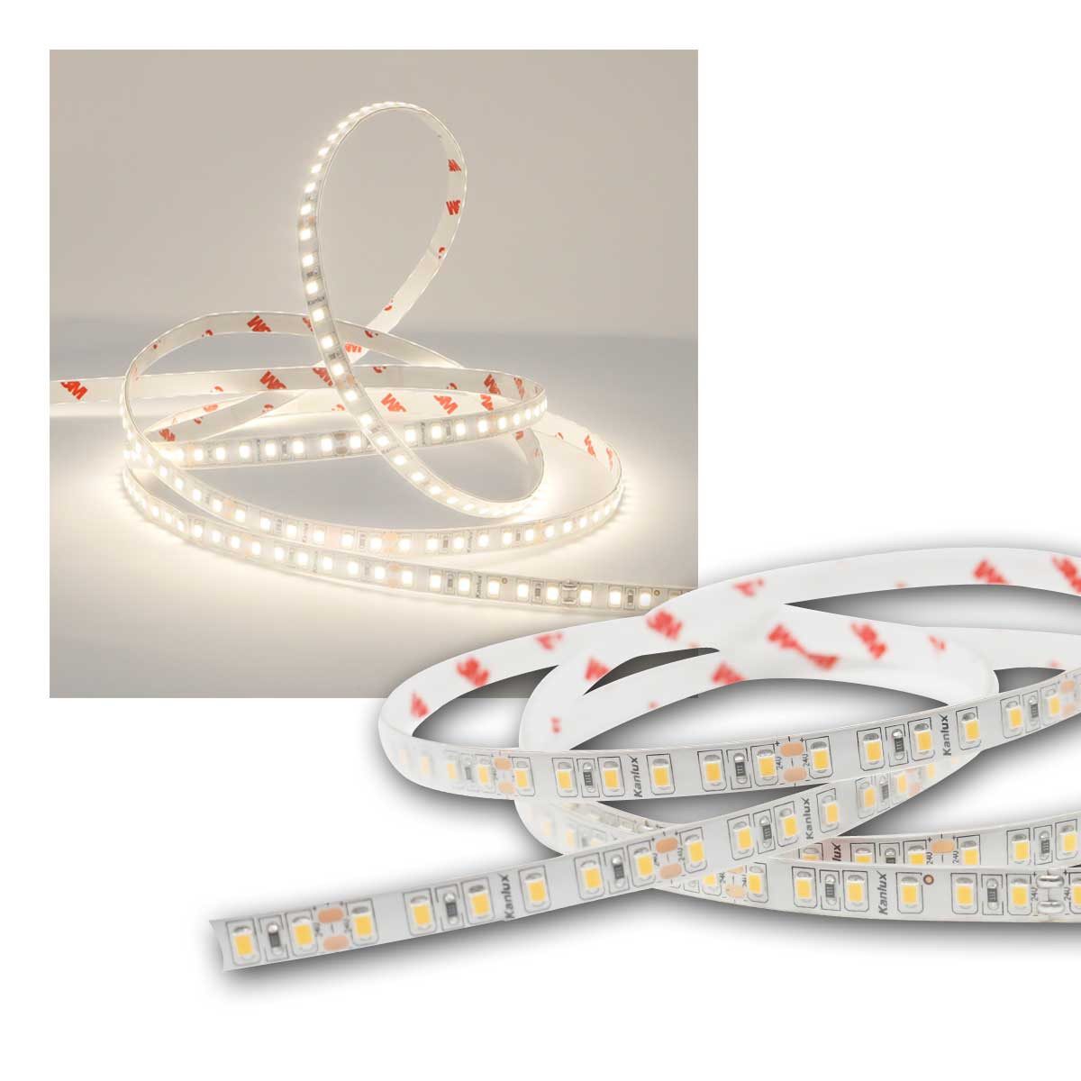 Kanlux LED-Streifen LED Streifen 5m 120 LED/m neutralwe 24V IP65 Ra80