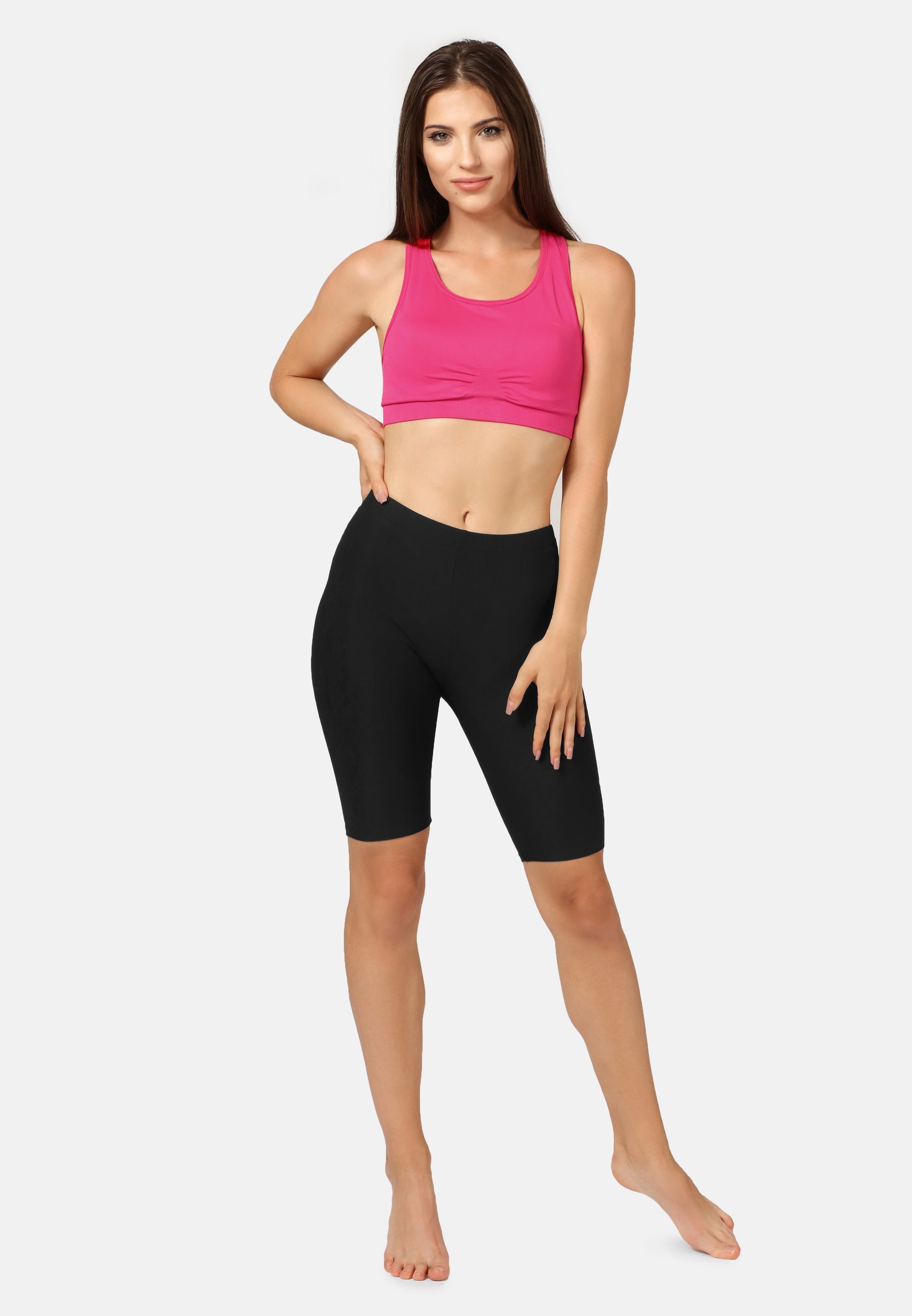 Merry Style Leggings Damen Shorts Kurze Radlerhose MS10-350 (1-tlg) bequem, weich
