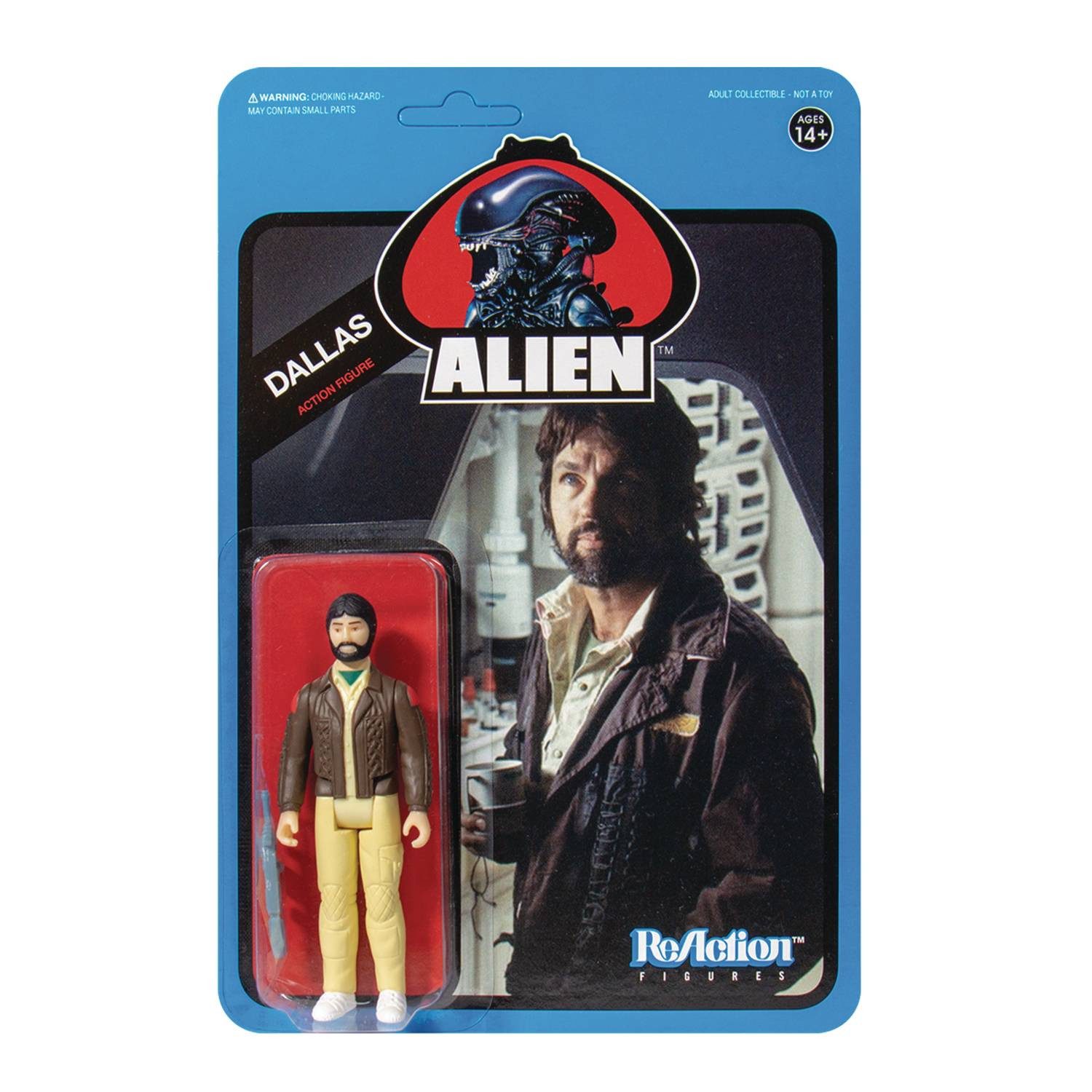 Super7 Actionfigur Alien Dallas (Blue Card) 3 3/4 Inch ReAction Actionfigur