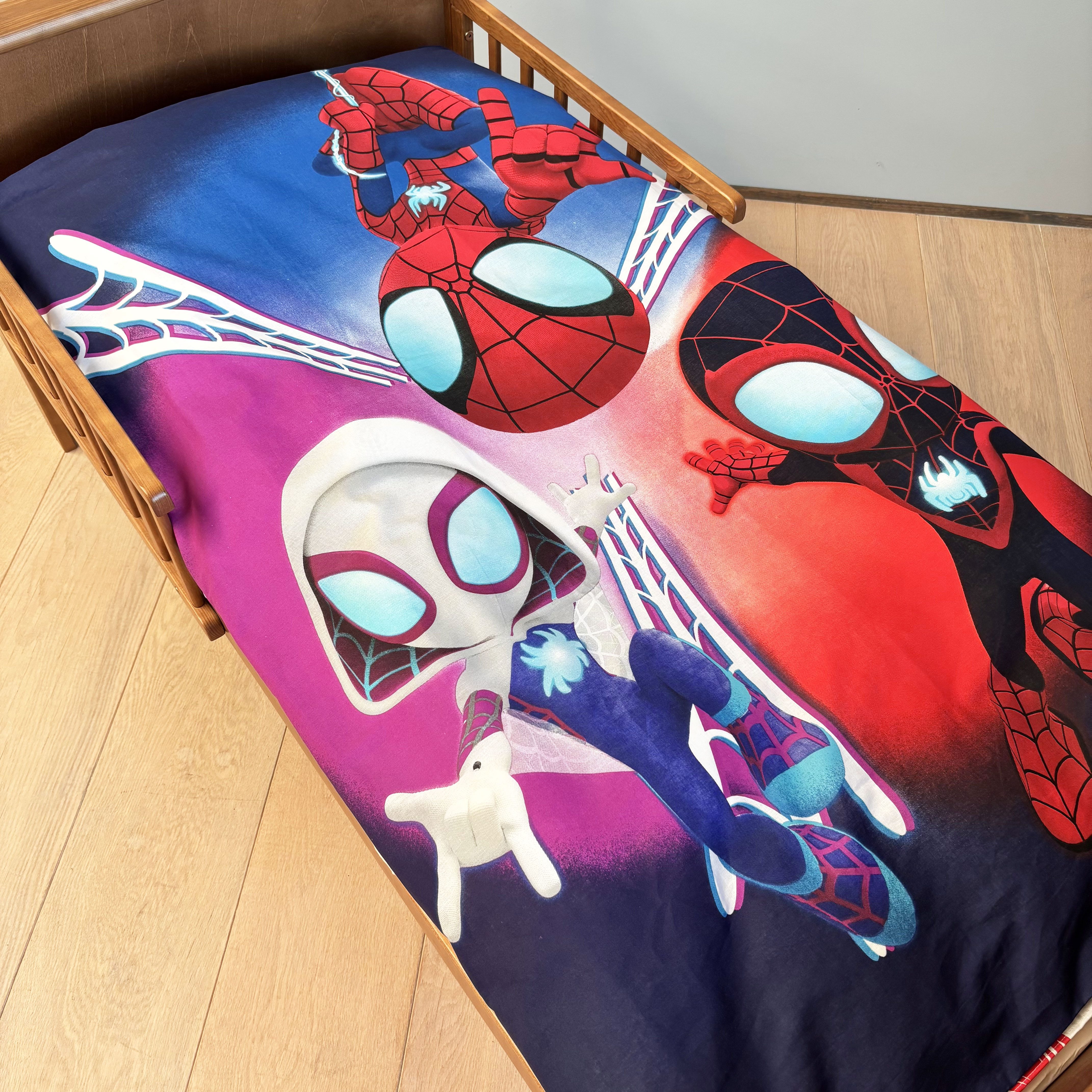 MARVEL Kinderbettwäsche Marvel Spidey Amazing Friends Kinderbettwäsche Ghost-Spider 100x135 cm, Renforcé, 2 teilig – Bild 3 von 5