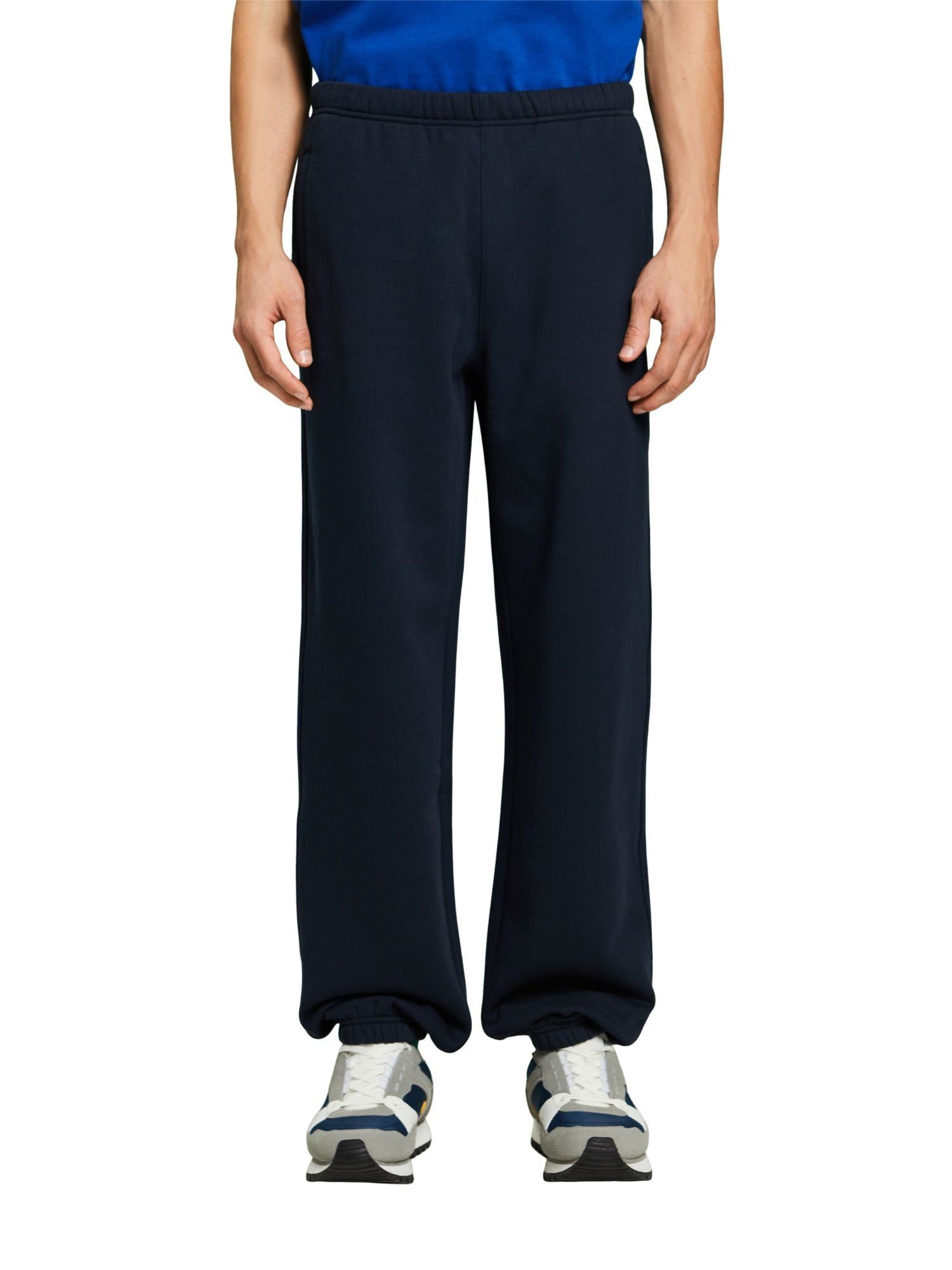 aus NAVY Esprit Baumwollfleece Logo-Sweatpants Jogginghose