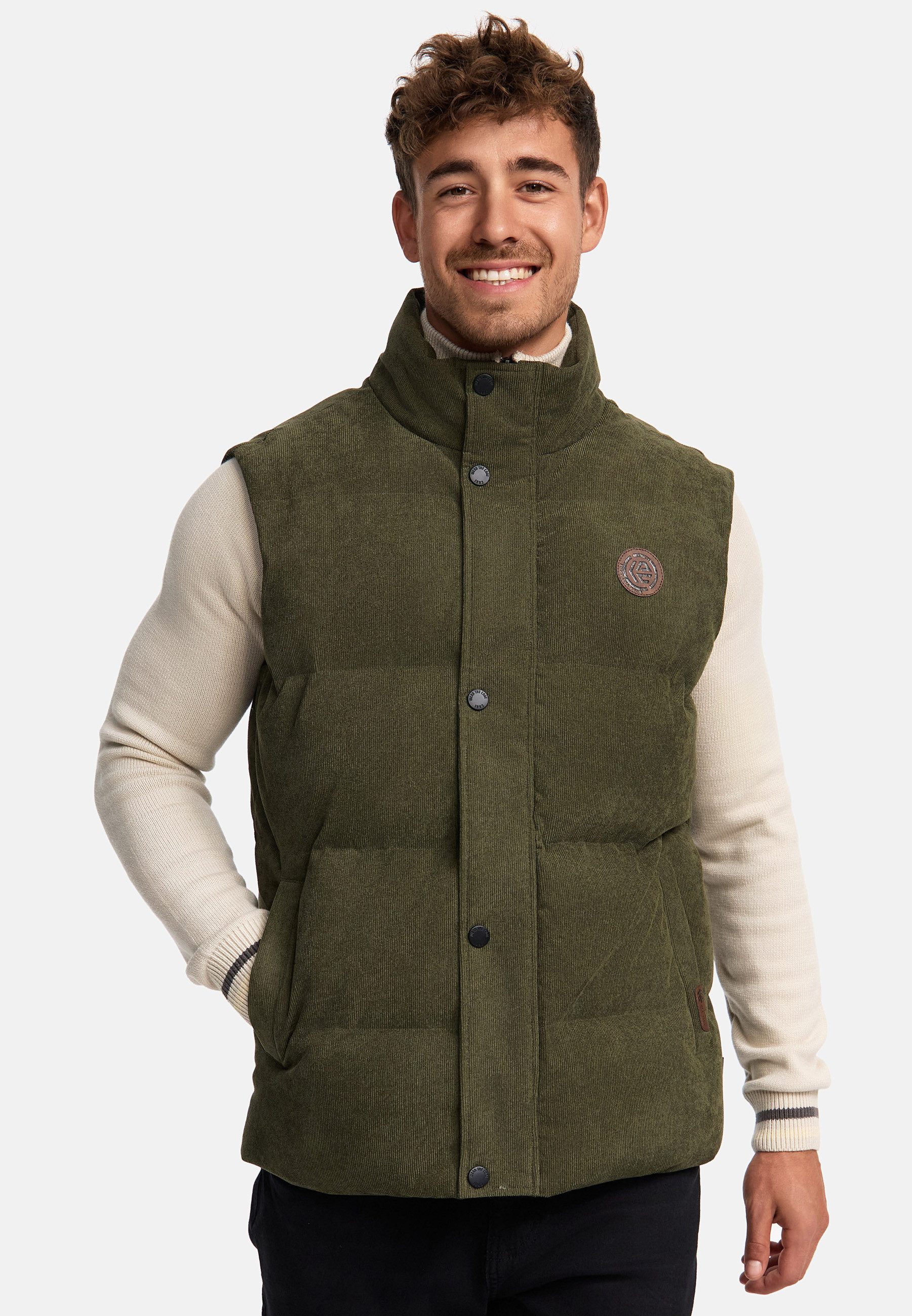 Indicode Steppweste Herren INCobbyn Weste Herrenweste Steppweste mit Reißverschluss