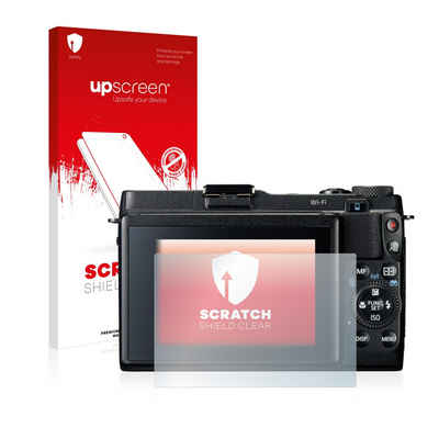 upscreen Schutzfolie für Canon PowerShot G1 X Mark II, Displayschutzfolie, Folie klar Anti-Scratch Anti-Fingerprint