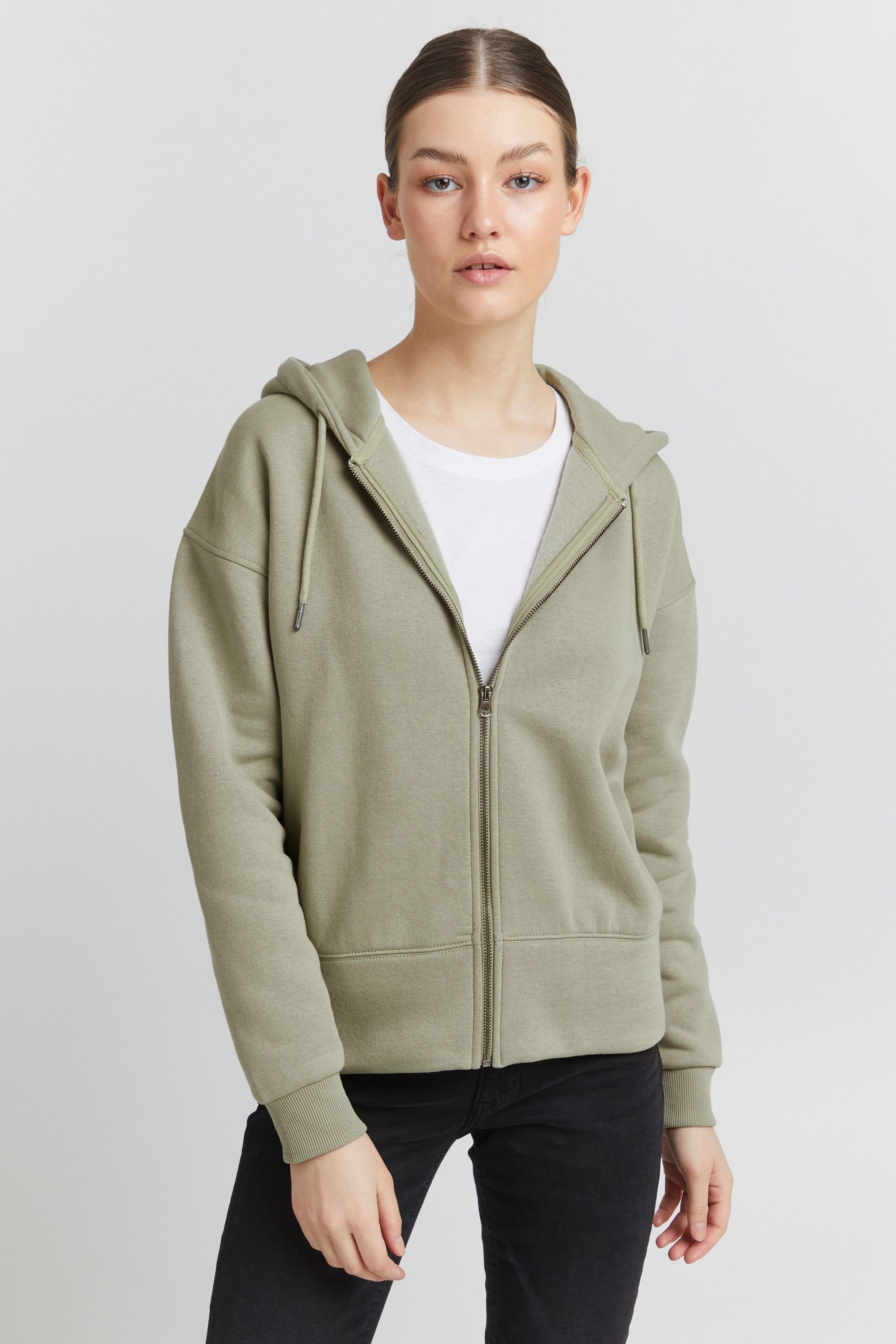 OXMO Kapuzensweatjacke Holunder Seagrass (166008)