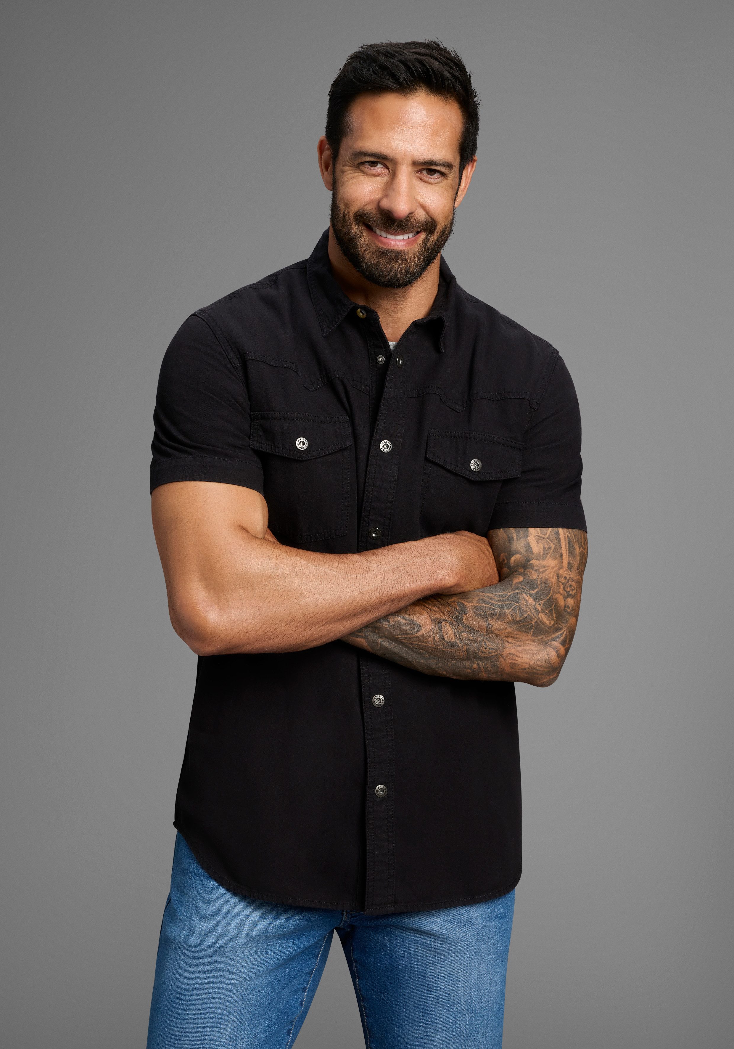 Arizona Jeanshemd Kurzarm im Western Stil günstig online kaufen