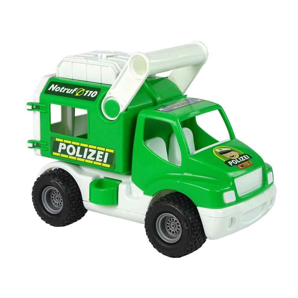 WADER QUALITY TOYS Spielzeug-Boot Polizeiwagen ConsTruck Grün Polesie 41906