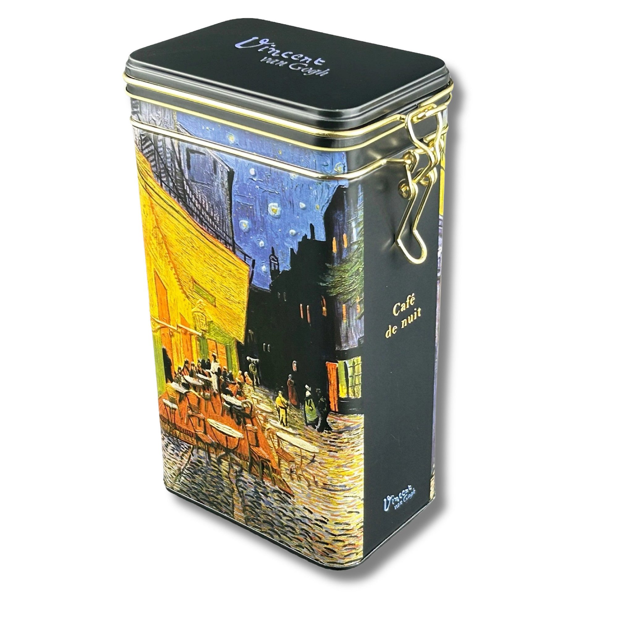 MediMuc Kaffeedose Kaffeedose Cafe de Nuit, Cafe_de_Nuit, Dose mit Gummidichtung und Bügelverschluss
